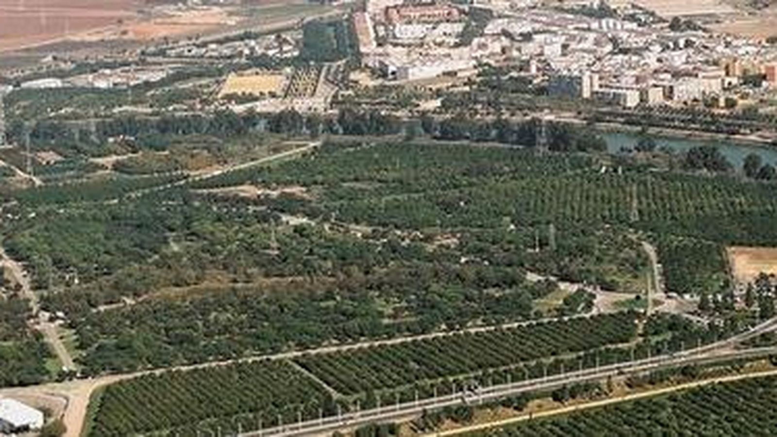 Vista aérea del parque.