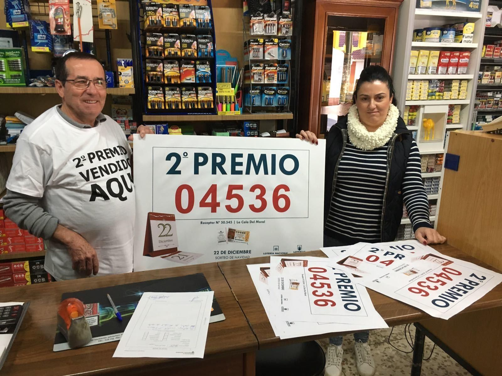 Los premiados en la Lotería de Navidad en Málaga