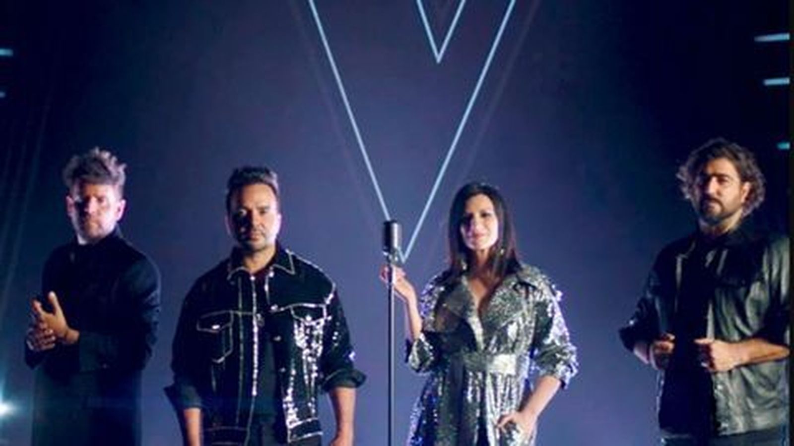 Pablo López, Luis Fonsi, Laura Pausini y Antonio Orozco, ‘coachs’ del programa.