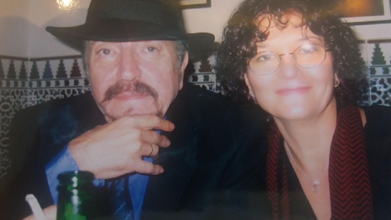 La escritora junto a su pareja, Juan Carlos Rodríguez.