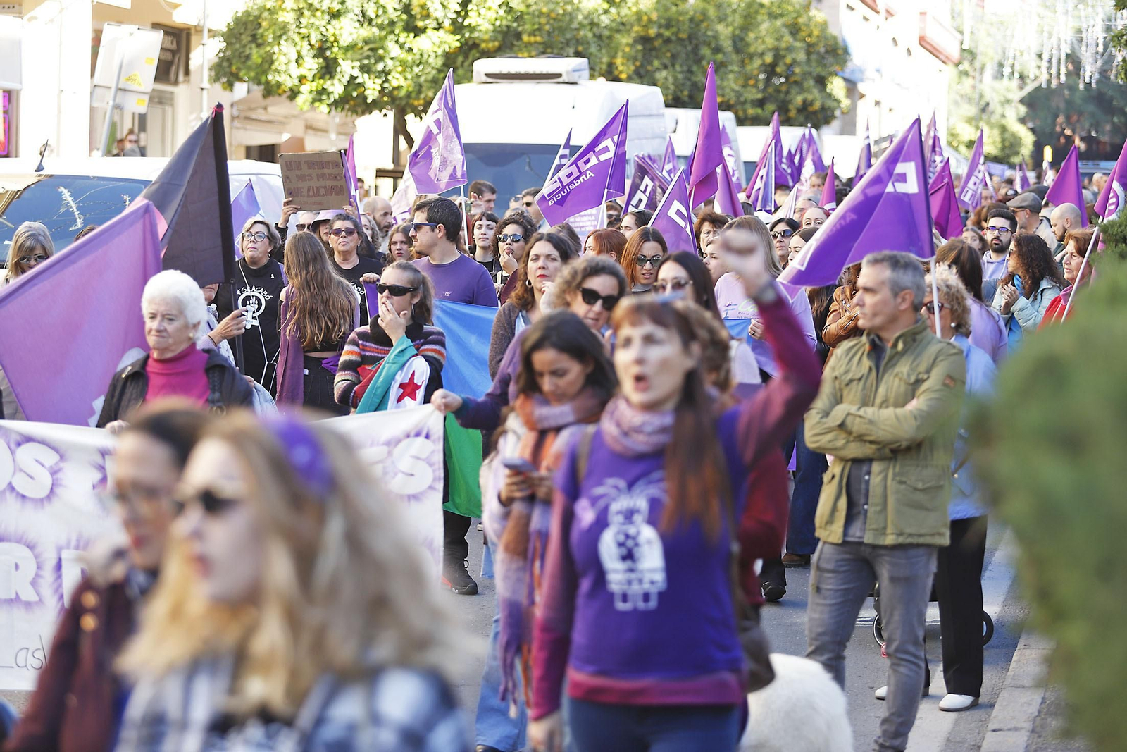 Imágenes de la manifestación del 25N contra la violencia hacia la mujer