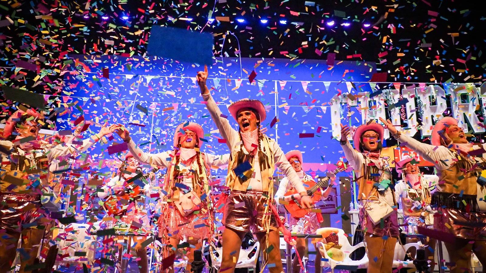 La murga 'Las que vienen de empalme y amanecen en Valme'.