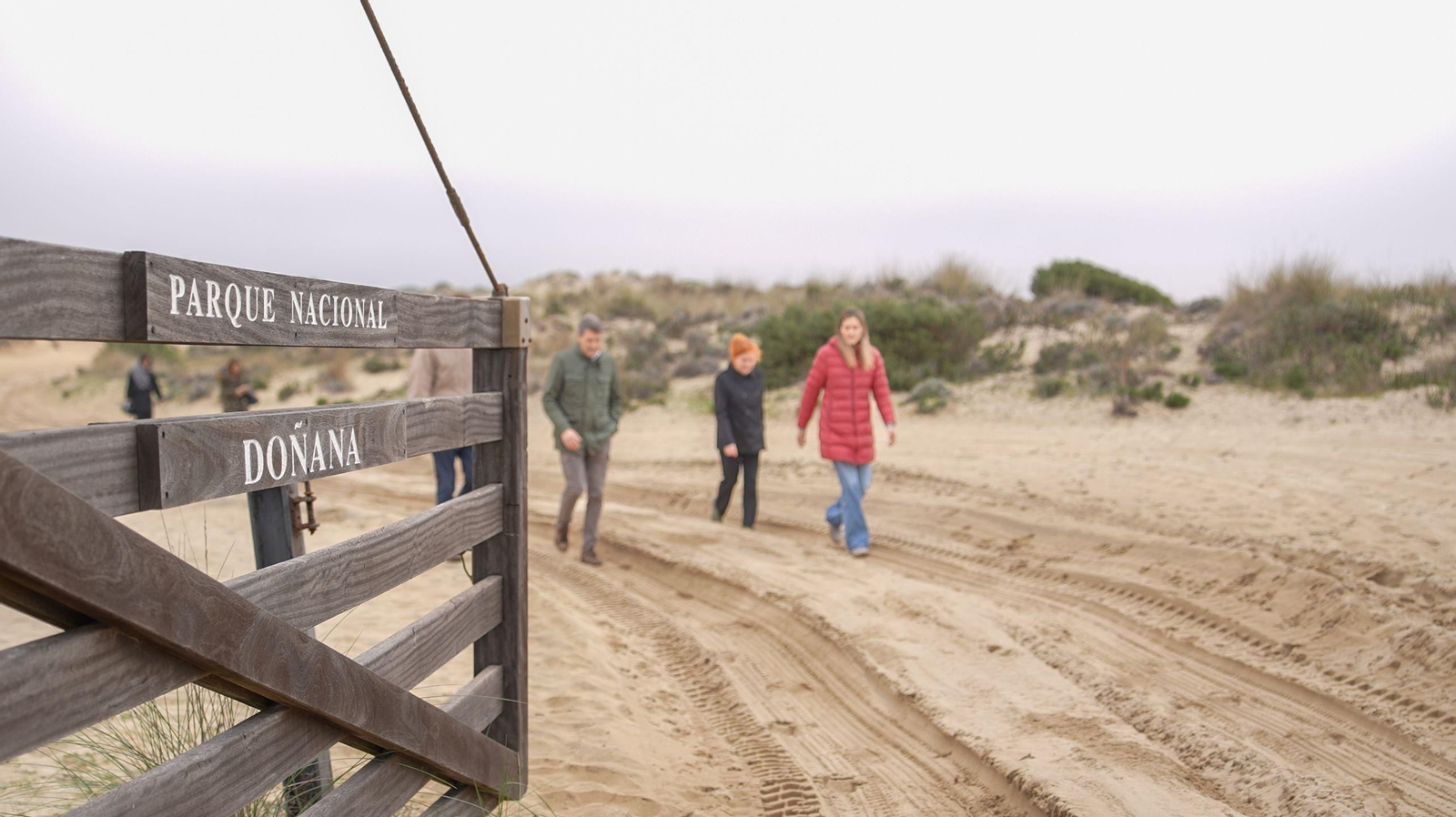 Visita de la vicepresidenta Sara Aagesen a la finca Los Mimbrales en Almonte, Huelva