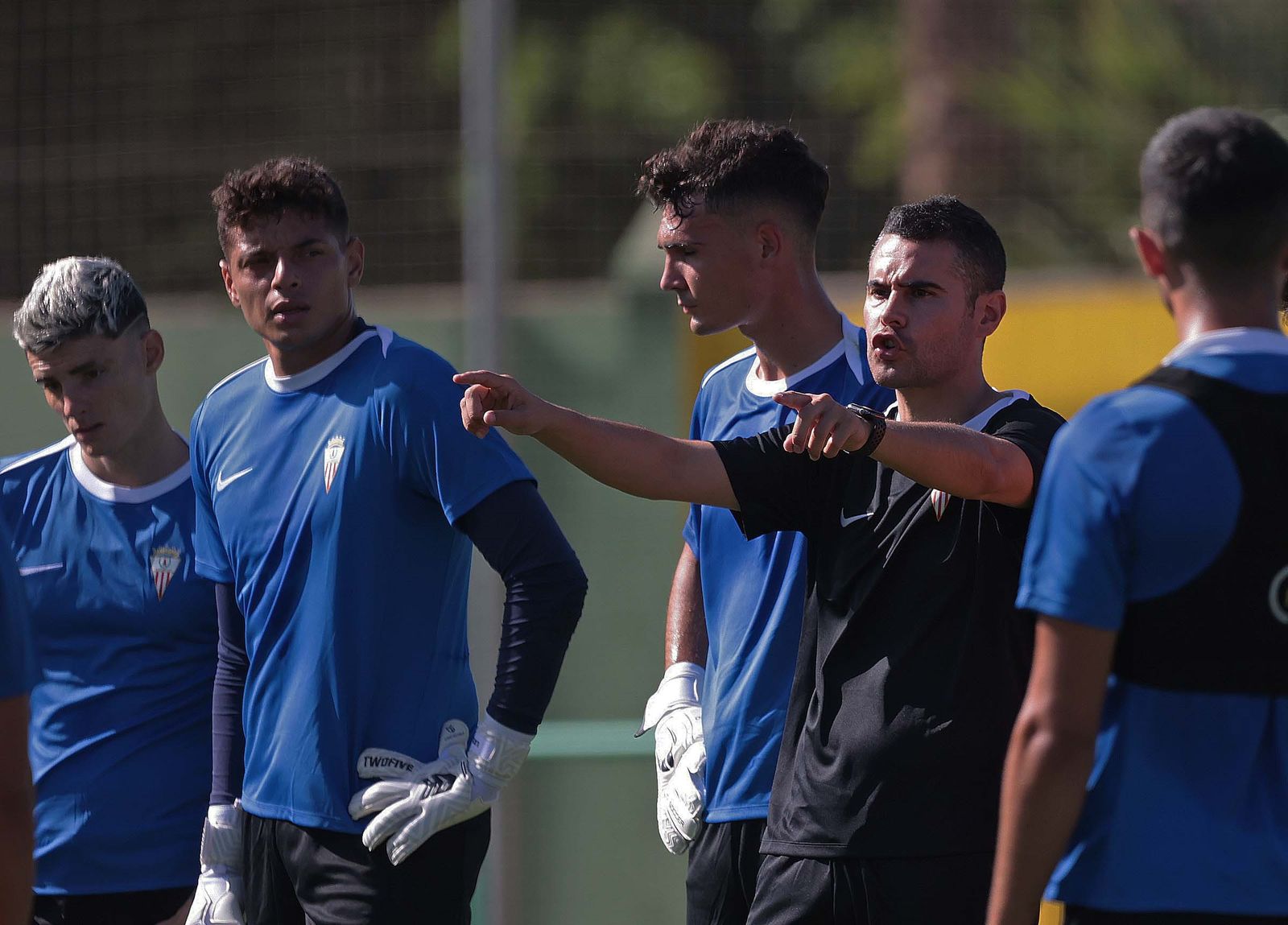 Fran Justo, durante la pretemporada del Algeciras.