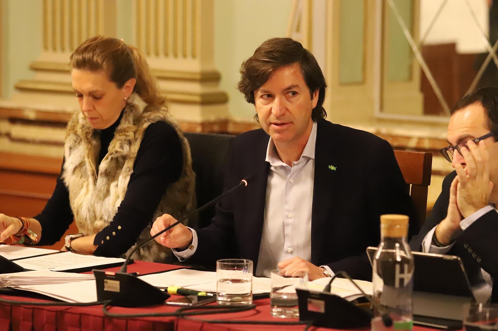 Imágenes del pleno del Ayuntamiento de Huelva