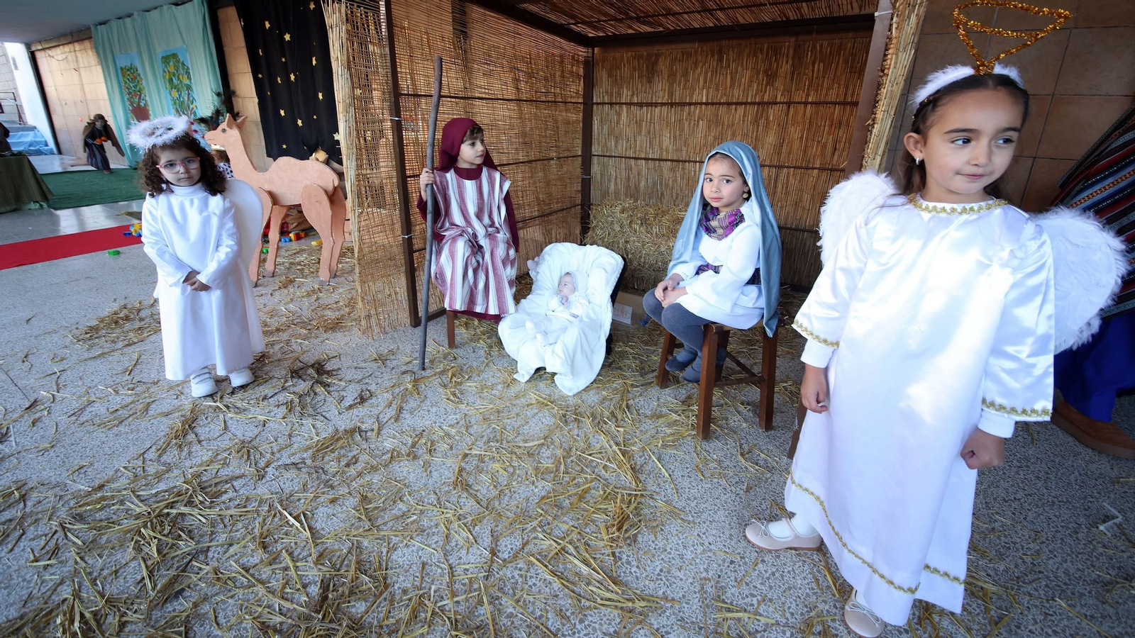Belén viviente en el Colegio San José Fundación Xafer de Jerez