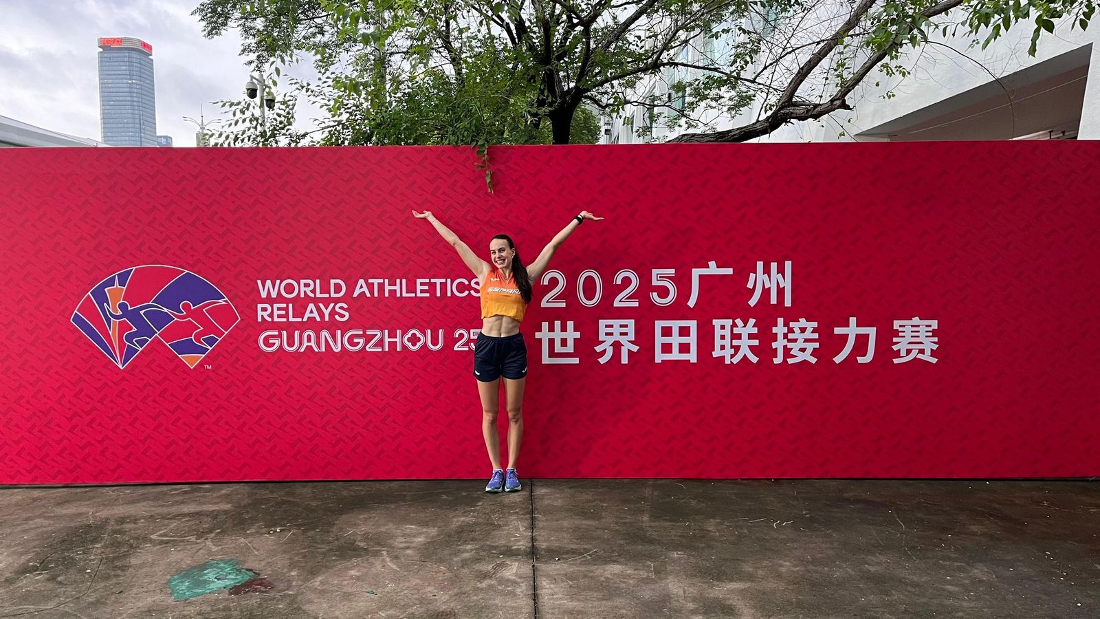 Carmen Avilés, en Guangzhou. Carmen Avilés, en Guangzhou.