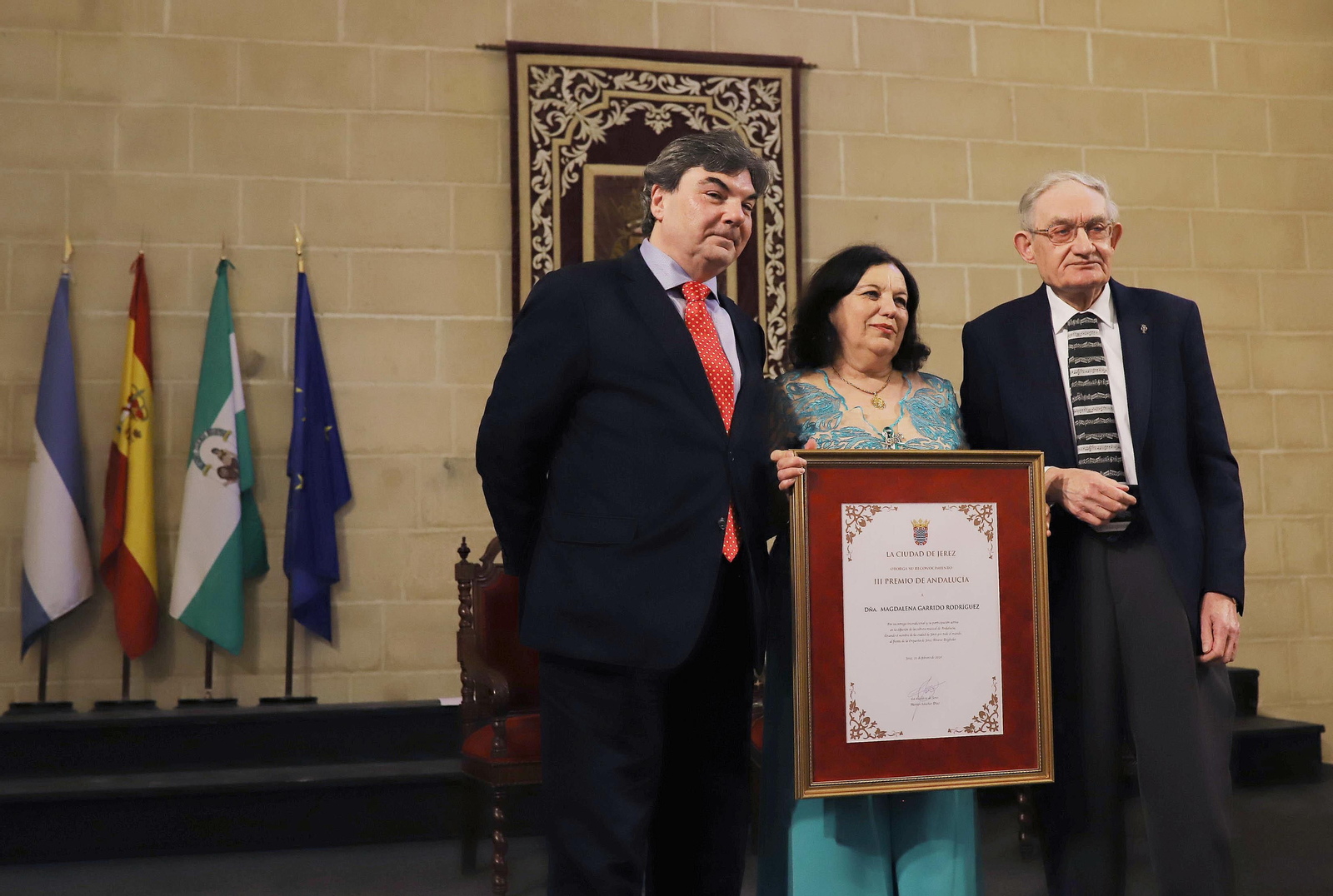 Entrega del Premio de Andalucía a Magdalena Garrido