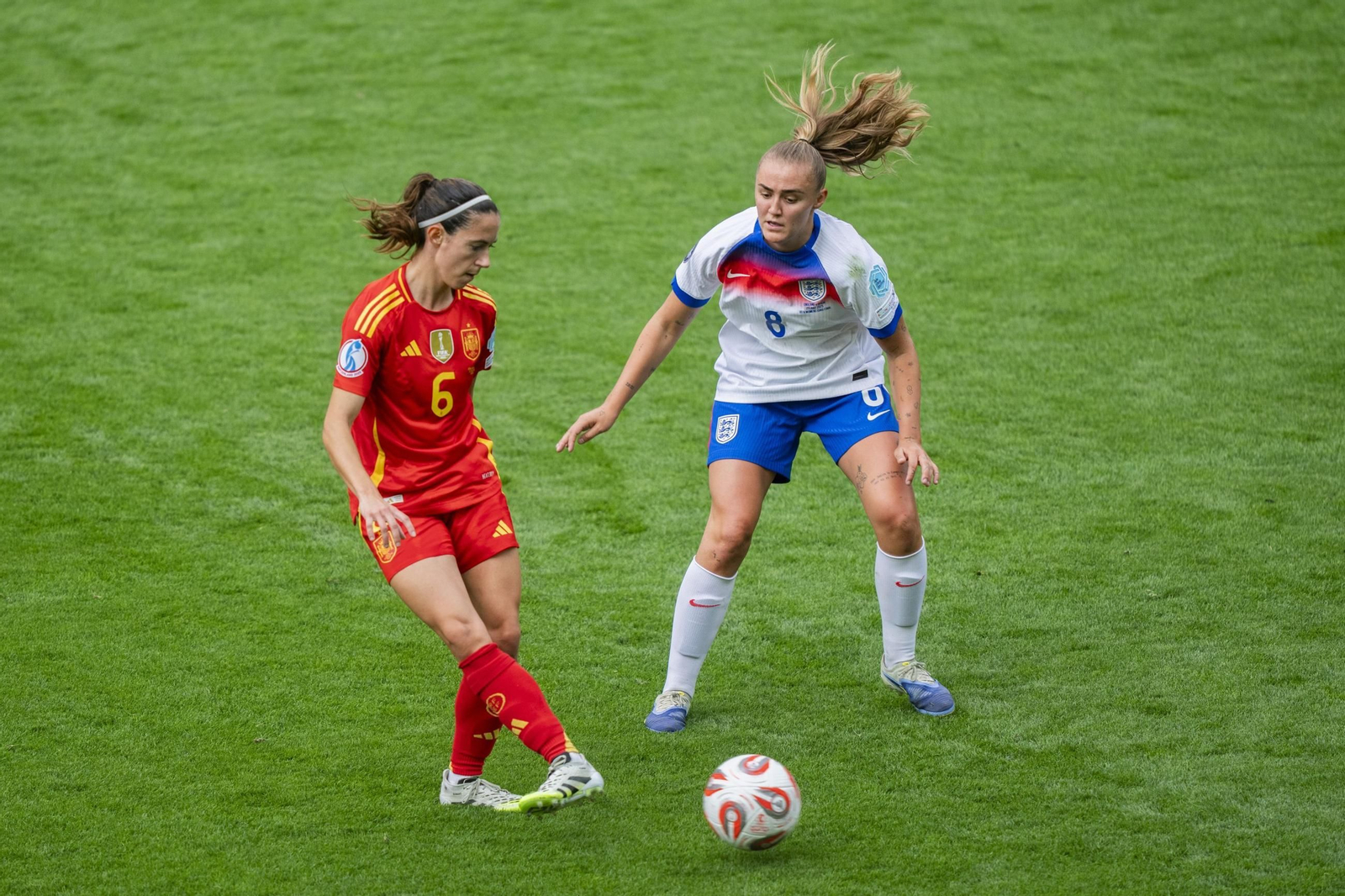Las mejores imágenes de la final España - Inglaterra de la Eurocopa femenina