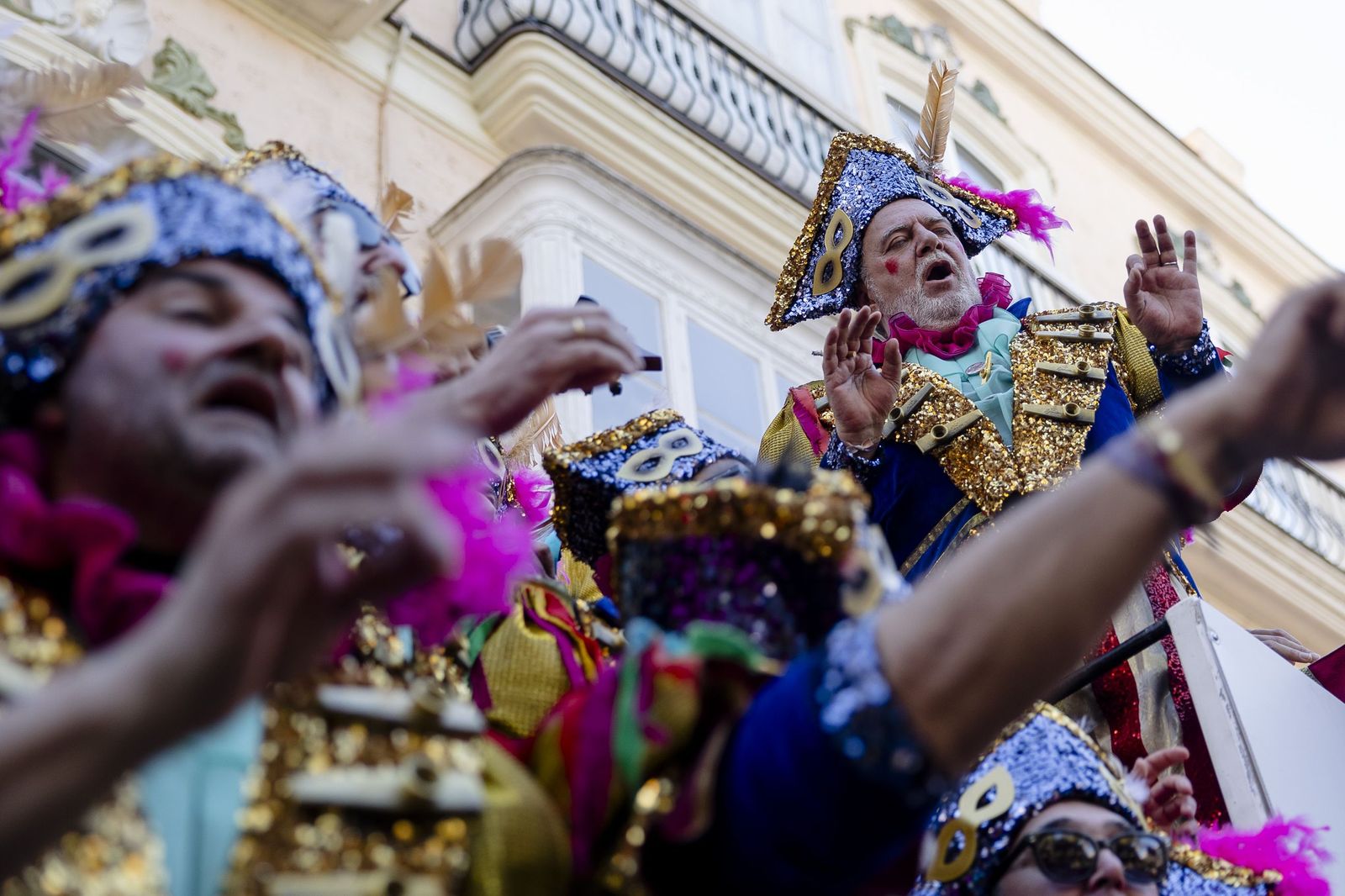 Las imágenes del segundo sábado de Carnaval de Cádiz 2026: Carruseles de coros