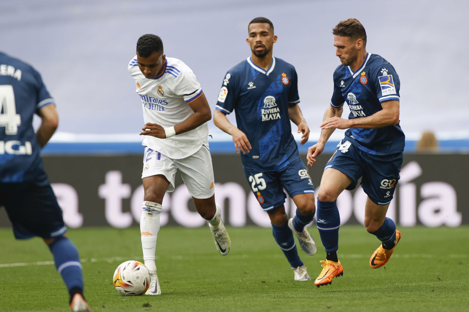 Victoria del Real Madrid y celebración del título de Liga
