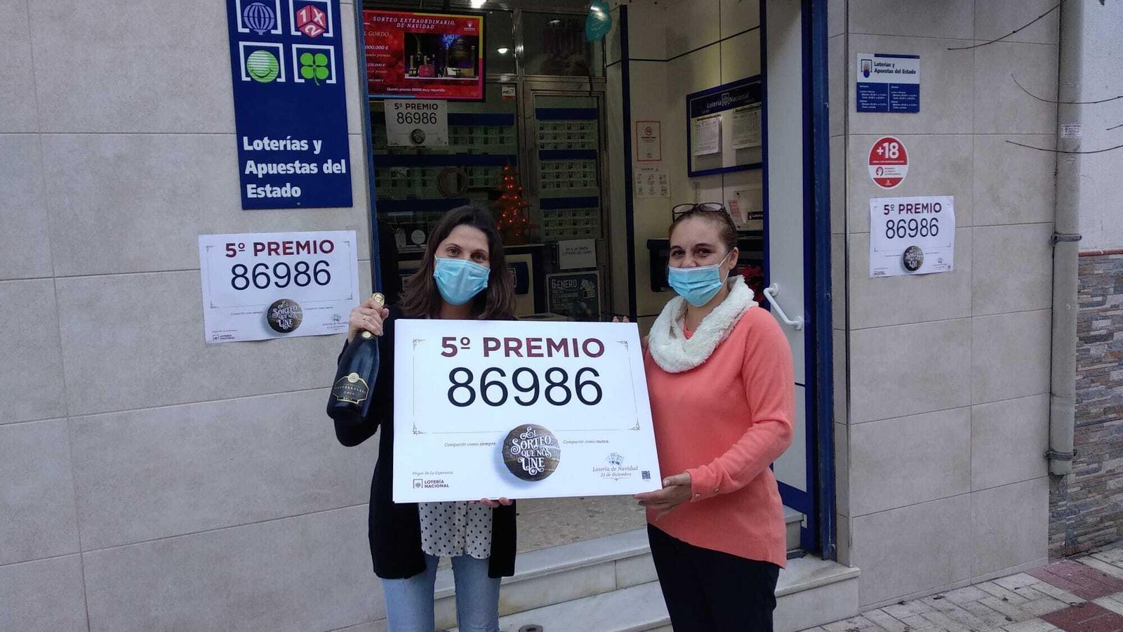 El quinto 86986 se ha vendido en la Avenida de Europa.