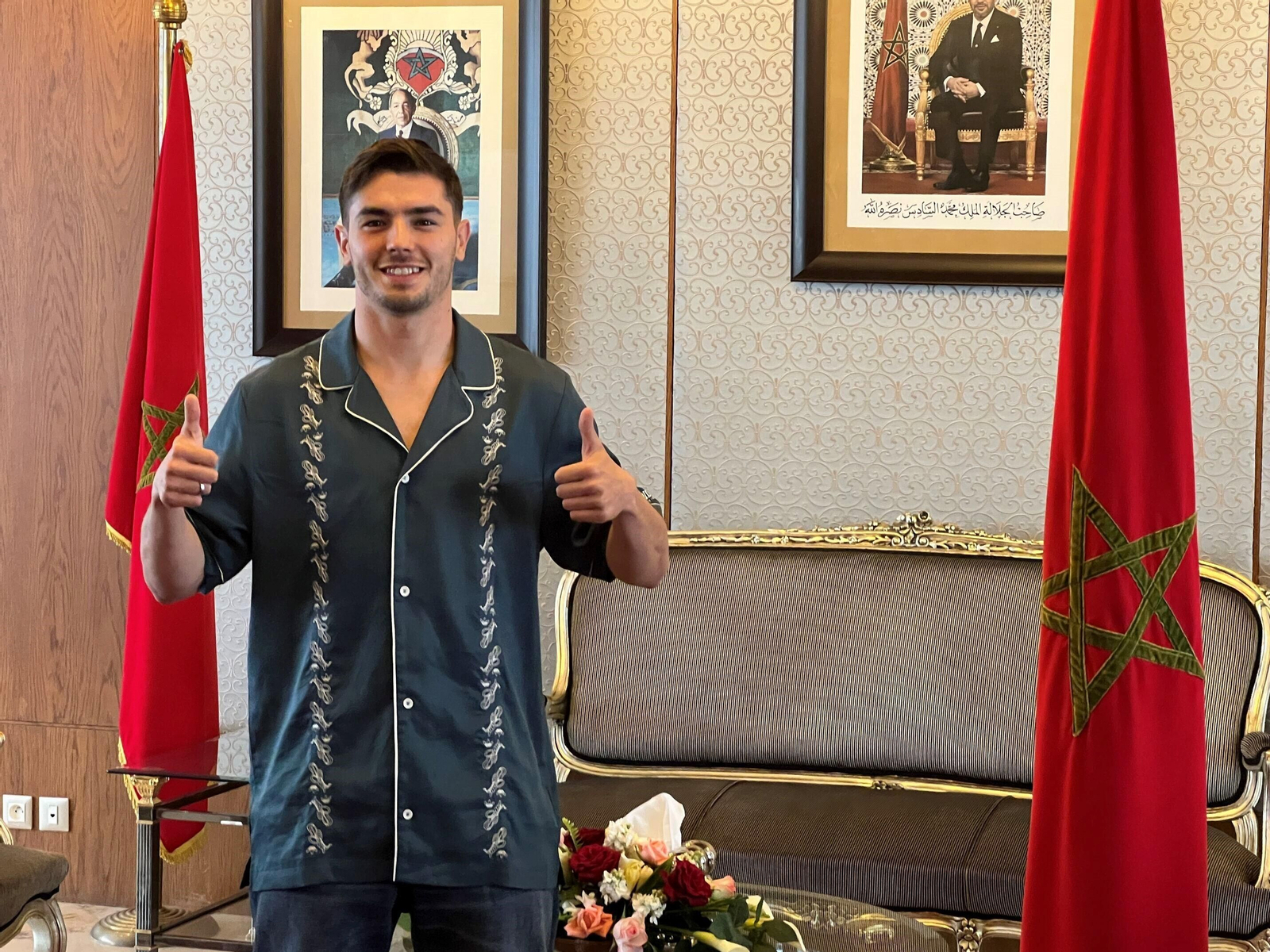 Brahim, recibido en Marruecos como un ídolo