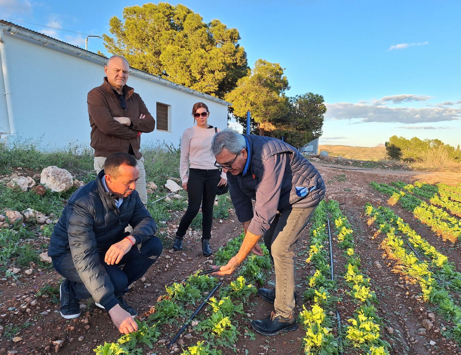 Visita a una de las zonas afectadas en Cuevas del Almanzora.