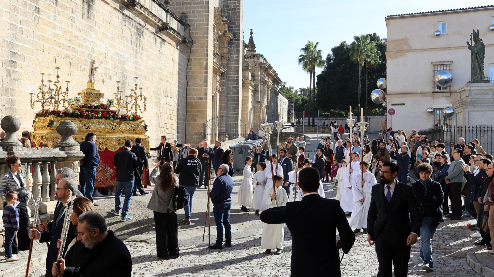 Procesión de la Virgen de la Inmaculada Concepción por las calle de Jerez