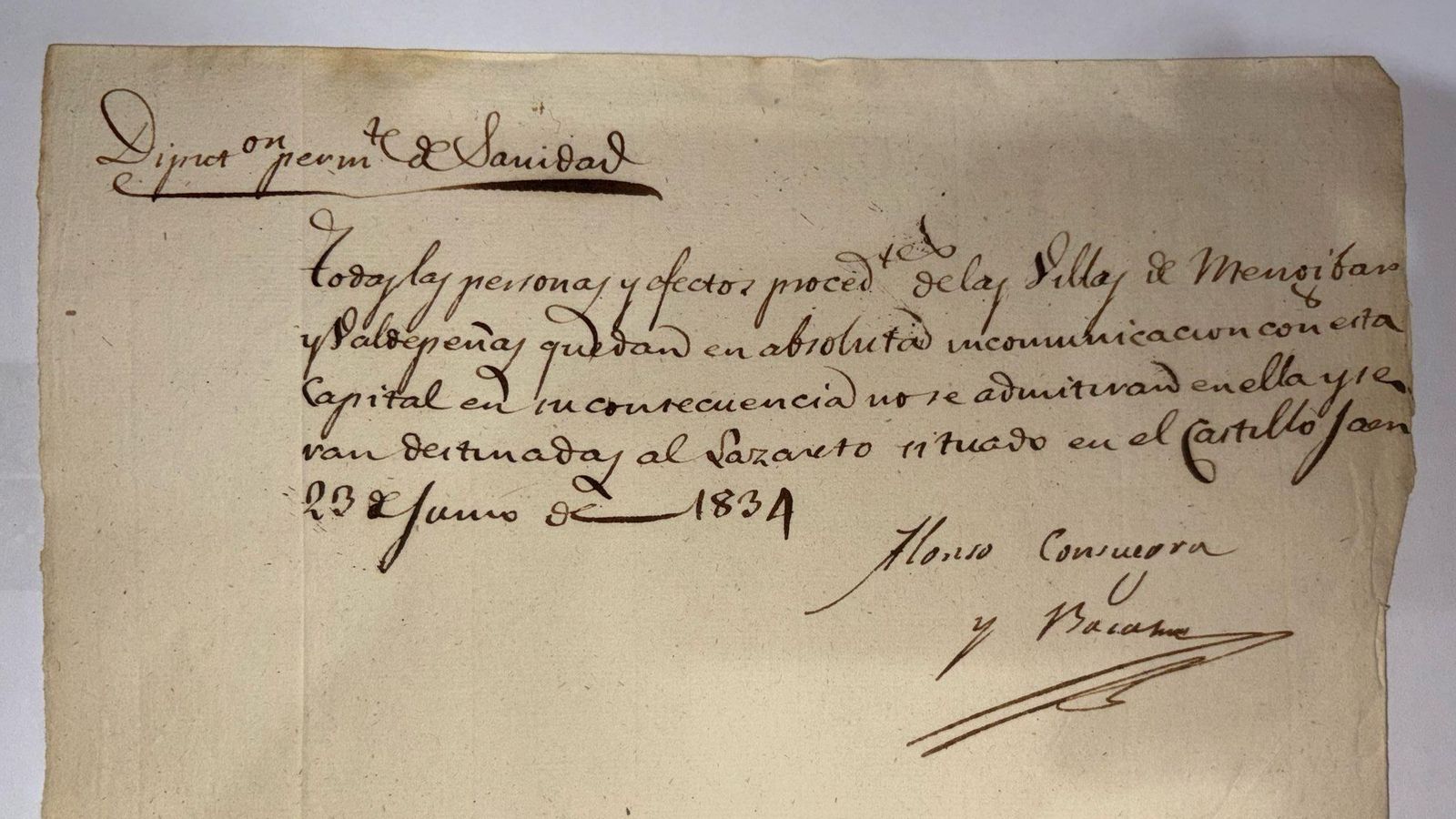 Documentos guardados en el Archivo Histórico Municipal de Jaén.