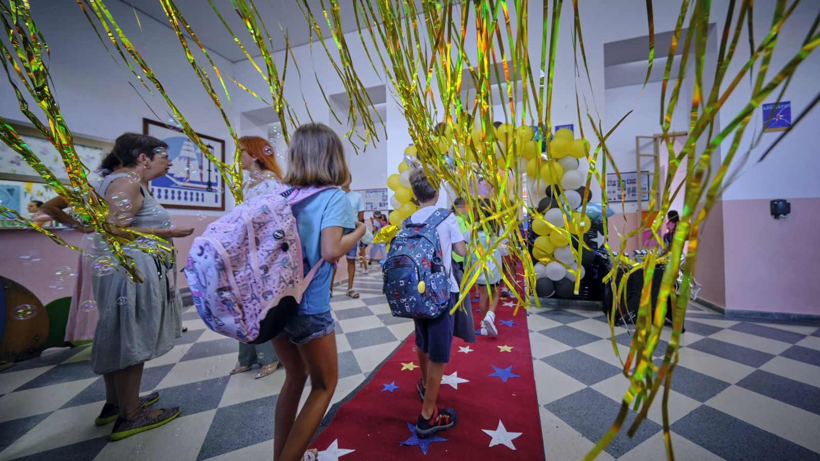 Vuelta al colegio en septiembre de 2025 en el centro de Primaria e Infantil Carlos III de Cádiz.