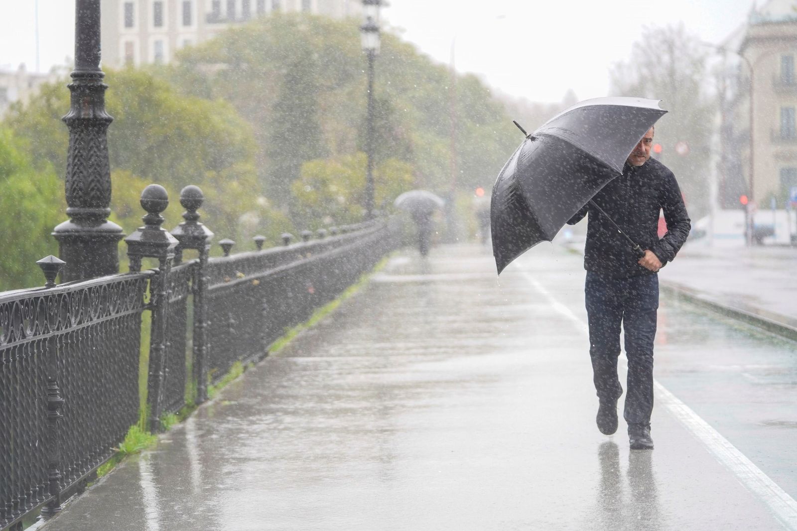 Un día de lluvia en Sevilla
