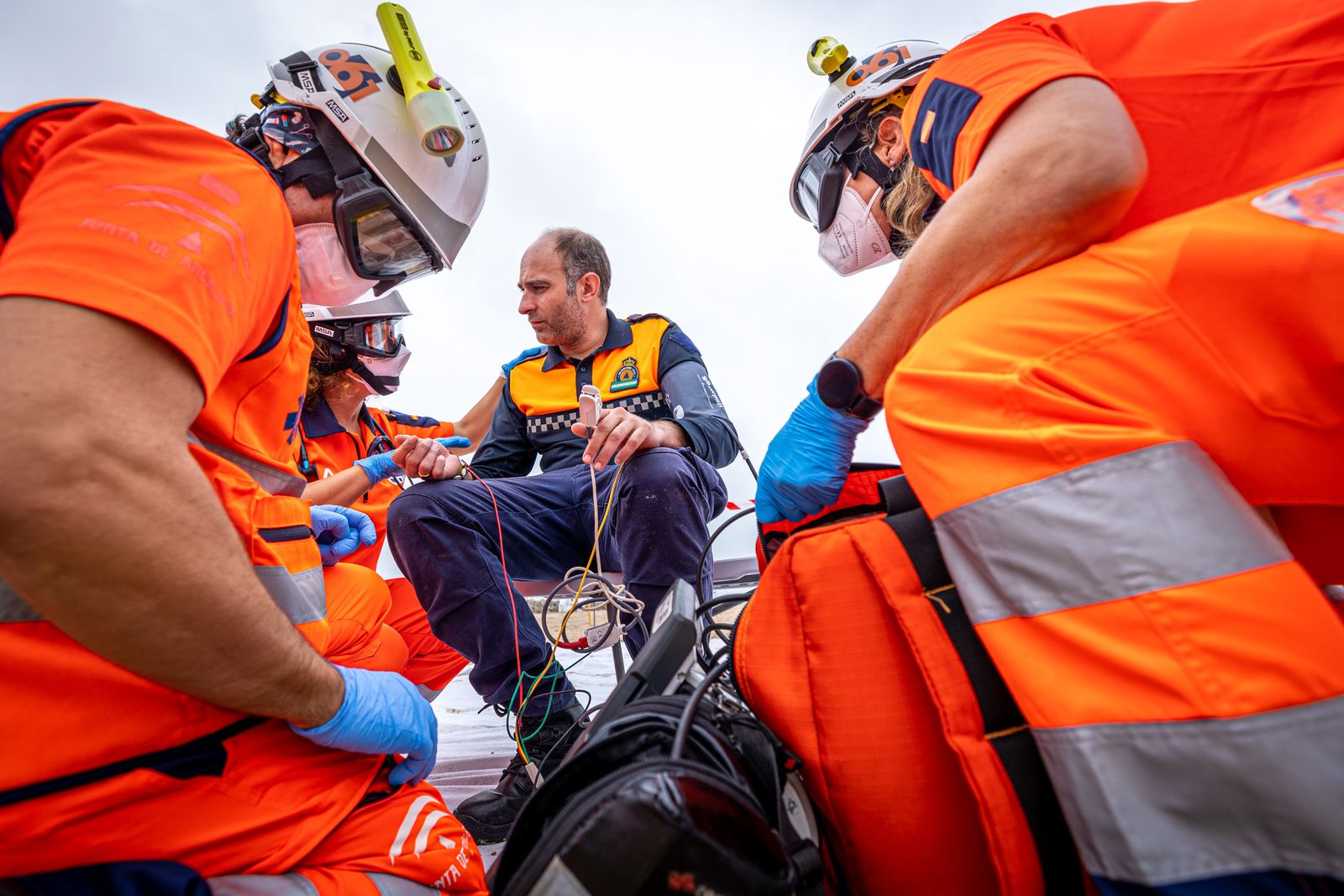 Imágenes del simulacro marítimo en en El Puerto