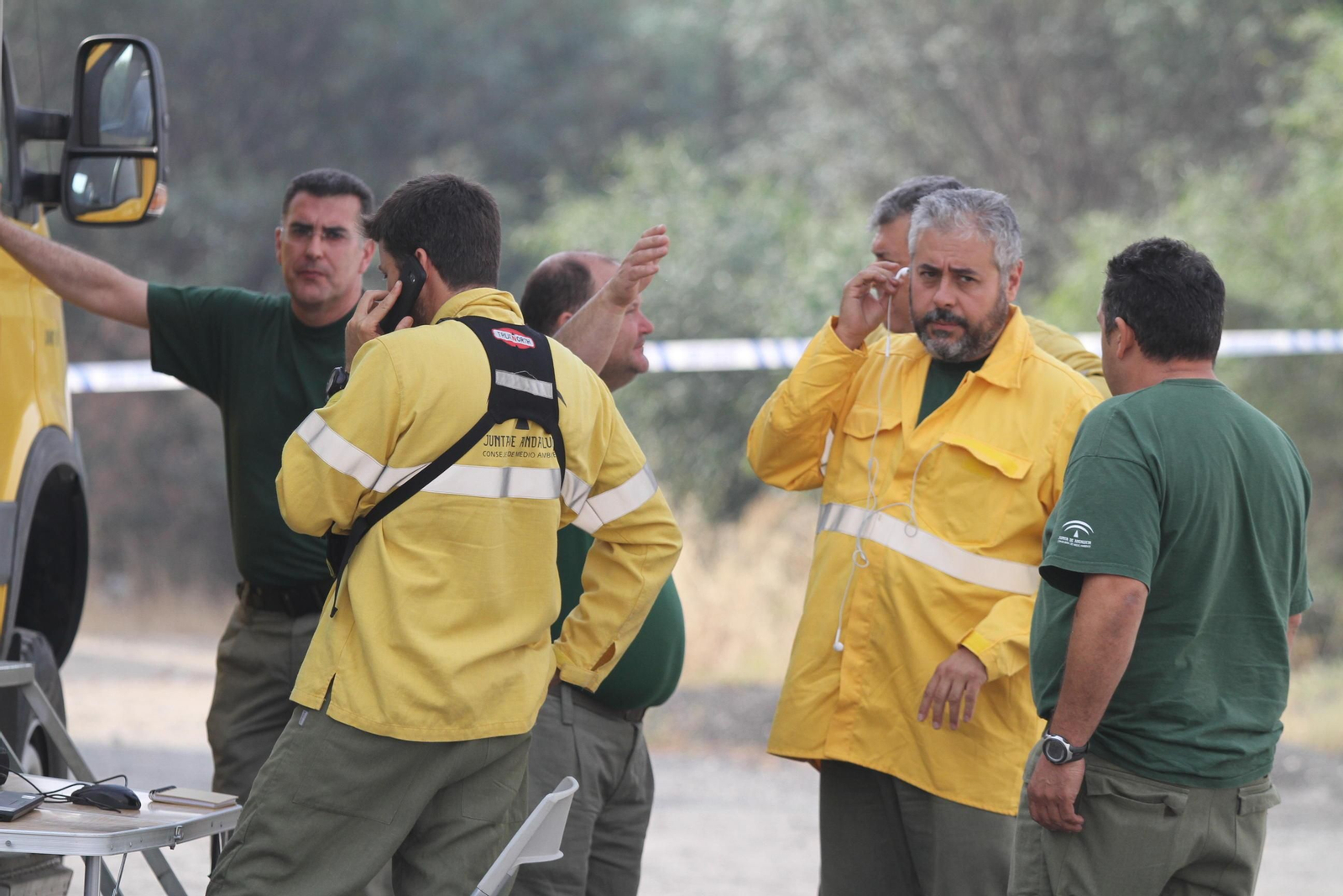 Las imágenes del incendio en Moguer y Mazagón