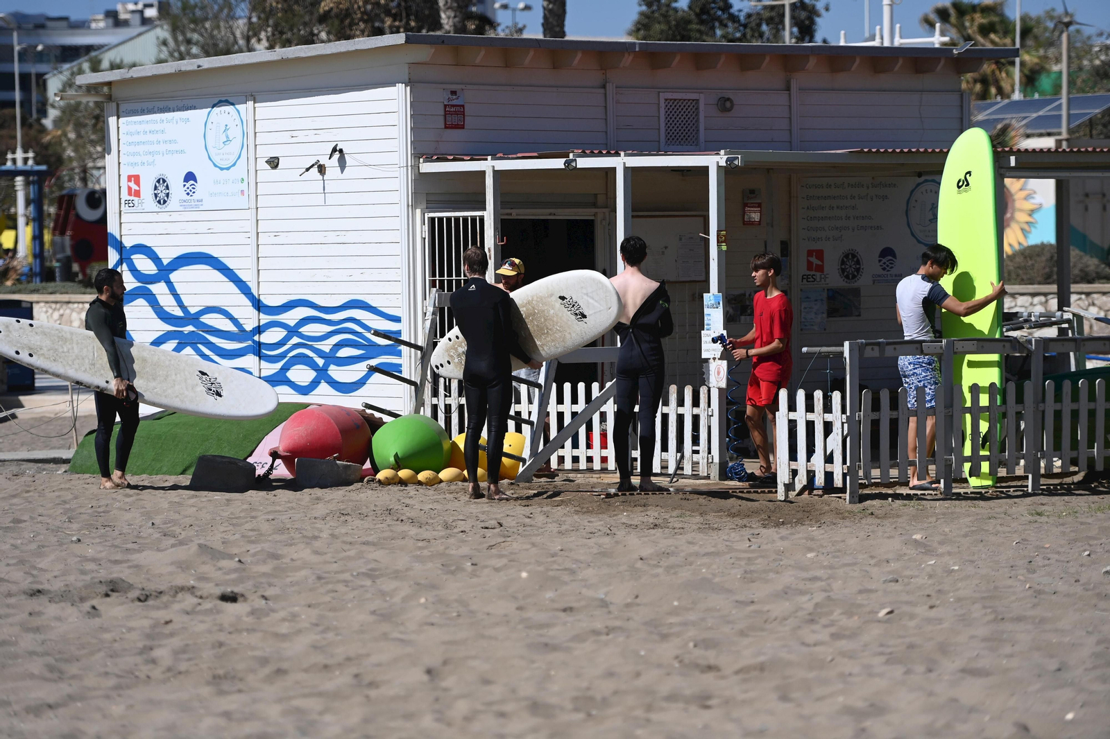 Así lucen las playas y chiringuitos de Málaga este sábado (fotos)
