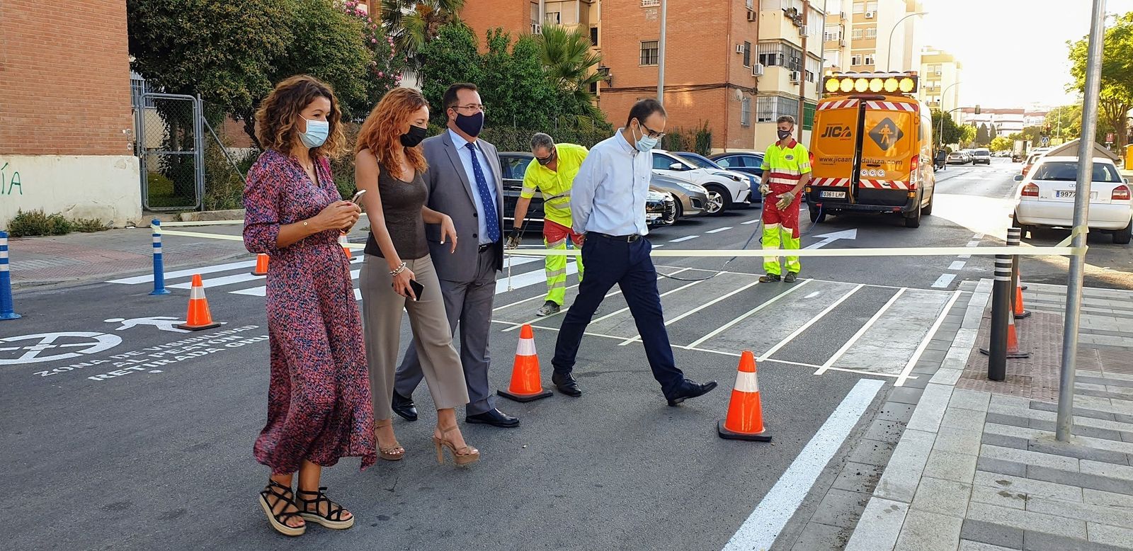 Mejoras en la señalización horizontal y la seguridad vial en el Polígono Norte