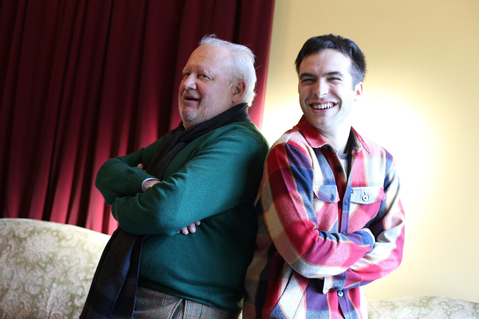 Juan Echanove y Ricardo Gómez, este jueves en el teatro Lope de Vega.