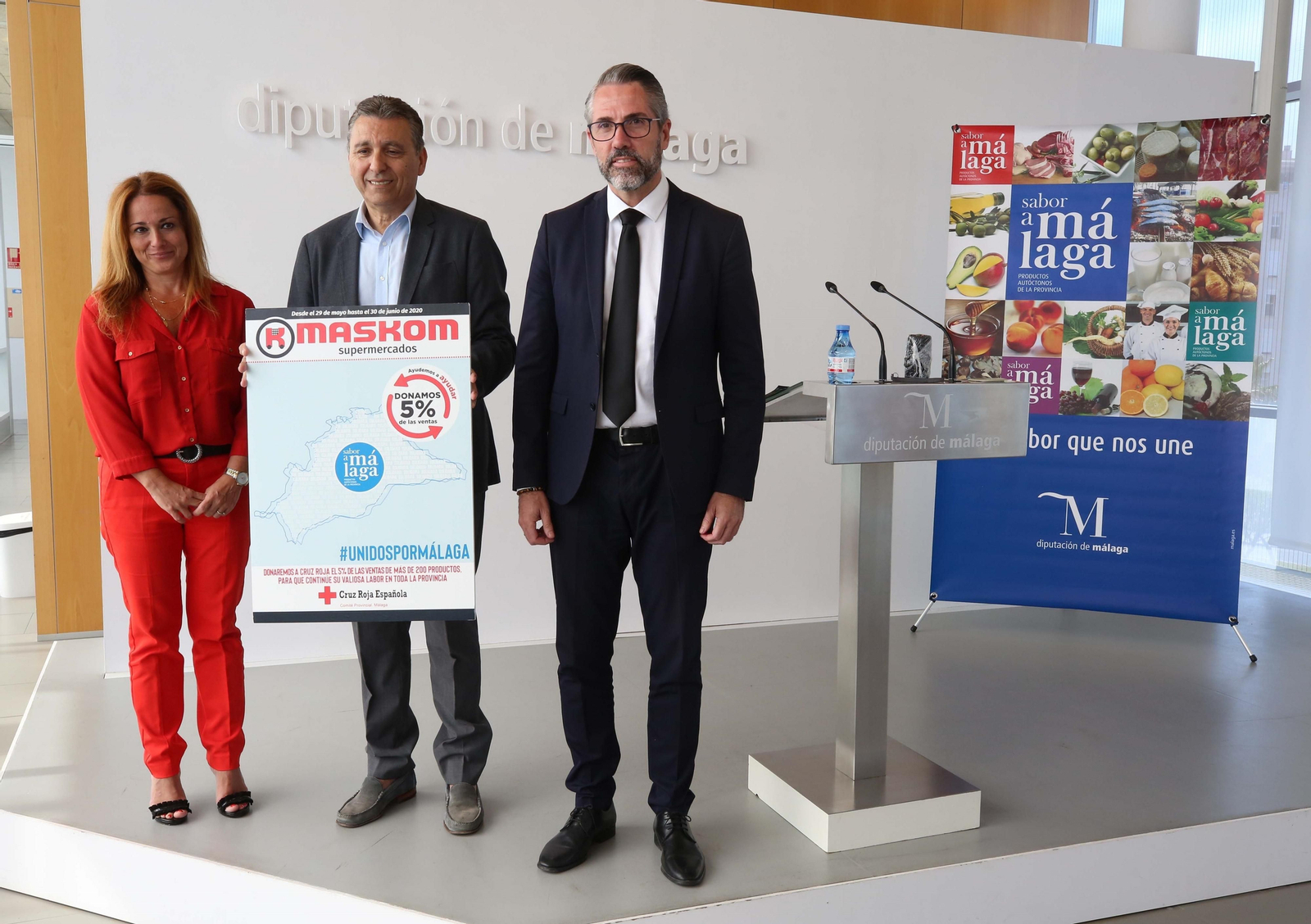 La cadena de supermercados Maskom dará el 5% de las ventas de productos Sabor a Málaga a familia vulnerables. La cadena de supermercados Maskom dará el 5% de las ventas de productos Sabor a Málaga a familia vulnerables.