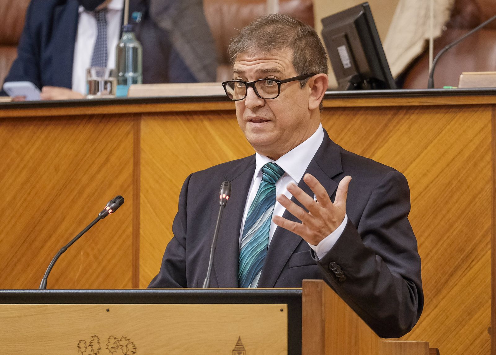 Eugenio Moltó, candidato de Vox a la alcaldía de Marbella, en su etapa como parlamentario andaluz.