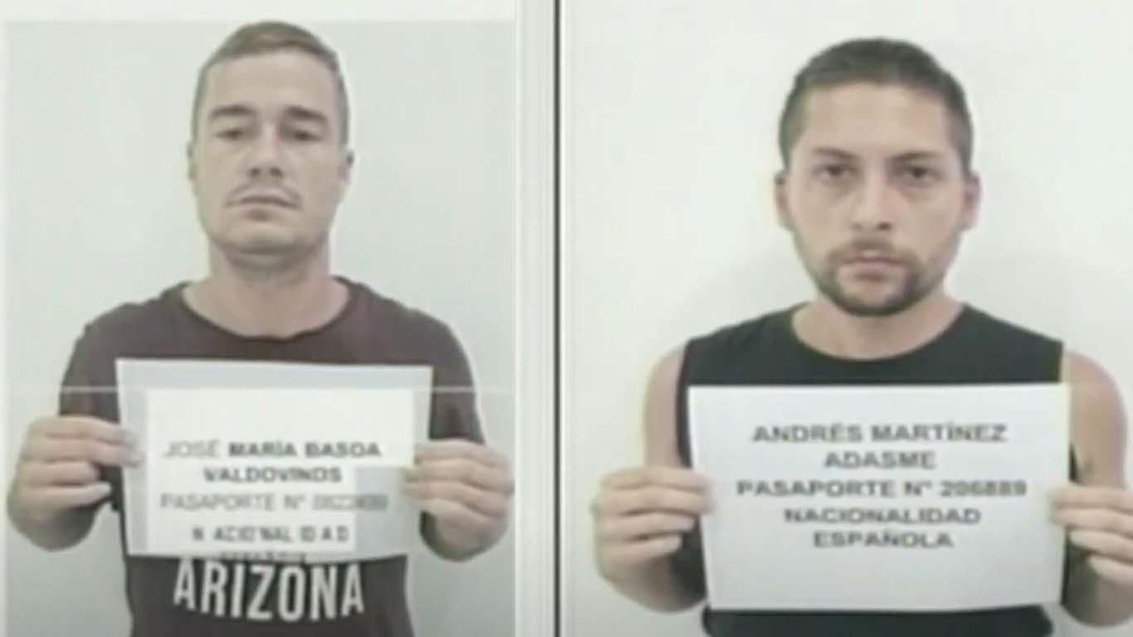 Los dos españoles arrestados