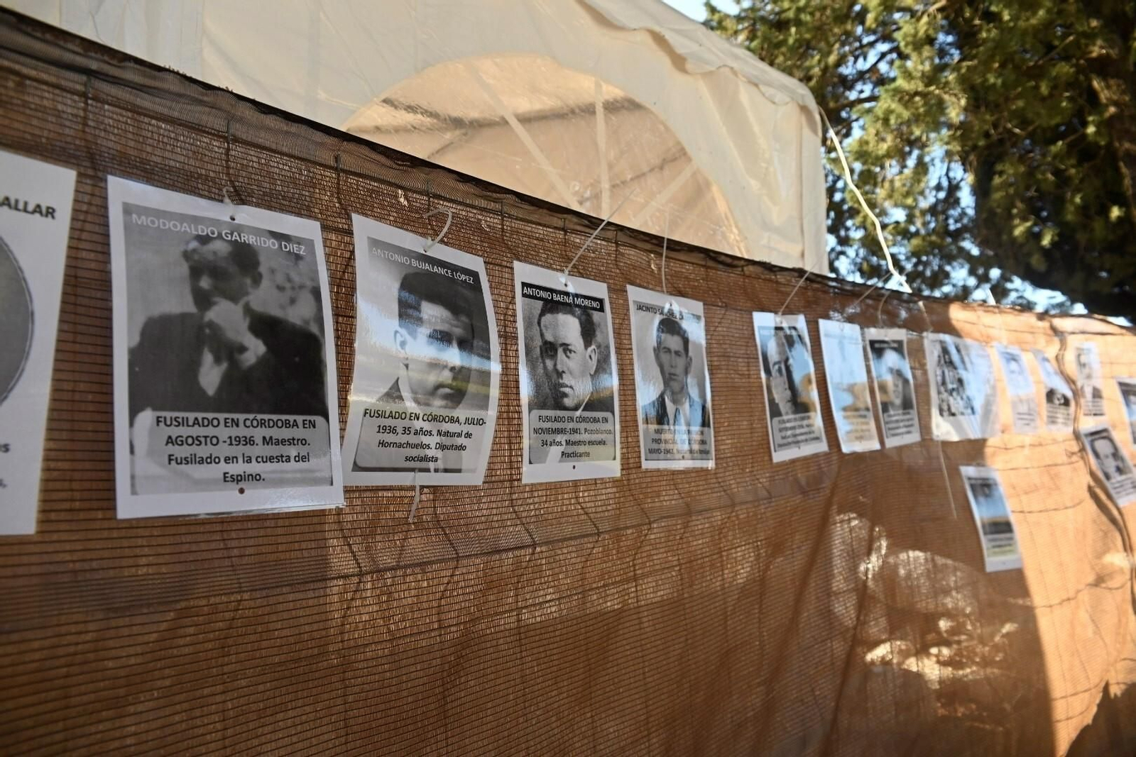 La plataforma Comisión de la Verdad recuerda a las víctimas del franquismo con un acto en el cementerio de la Salud, en imágenes
