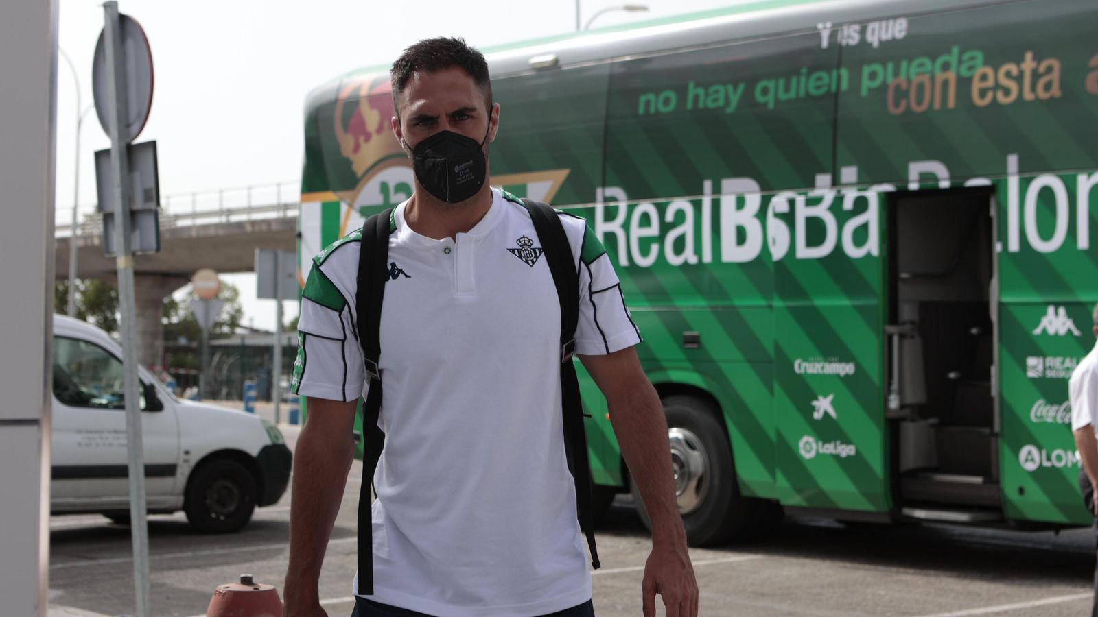 Víctor Ruiz, antes de viajar hacia Mallorca.