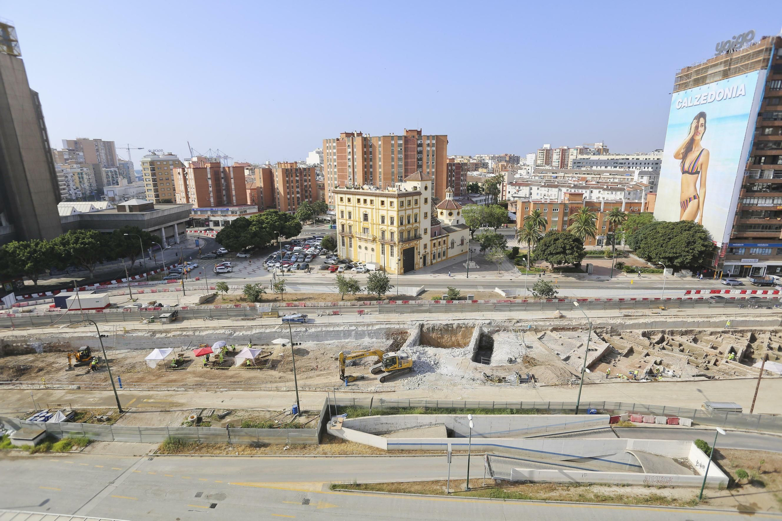 Las fotos de los restos arqueológicos en la obra del Metro de Málaga