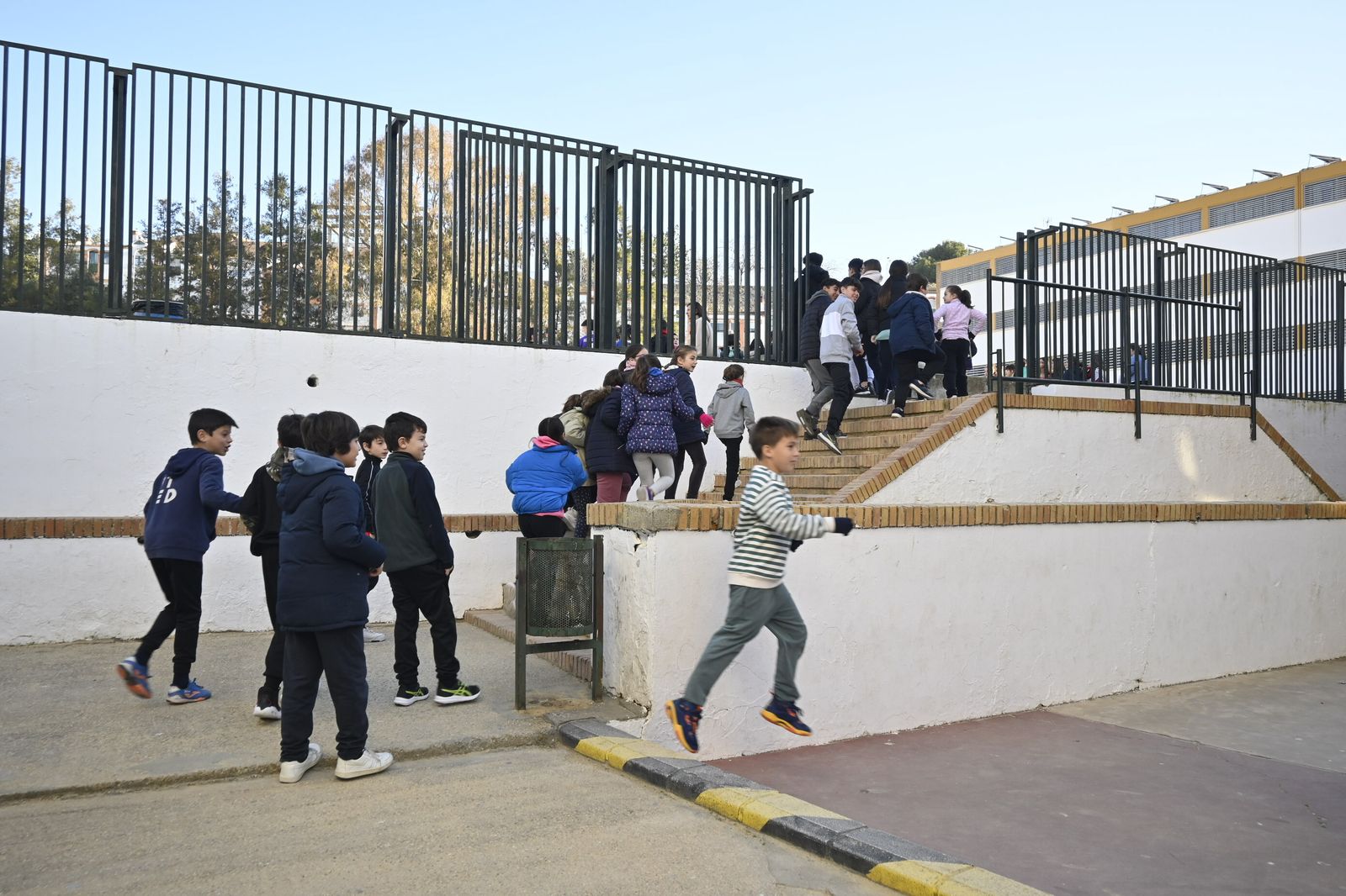 Imágenes del simulacro de incendio en el Funcadia