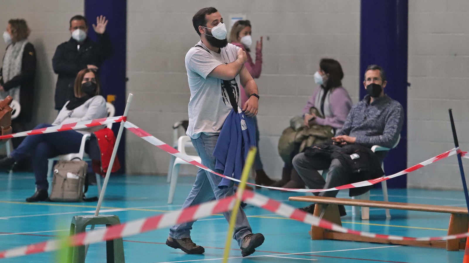 Vacunación de profesores en Algeciras