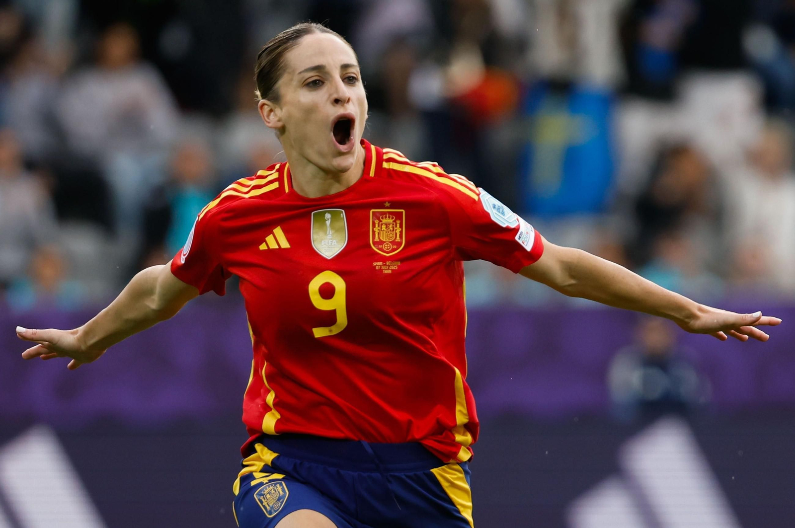 Las fotos de la goleada de España sobre Bélgica en la Eurocopa femenina
