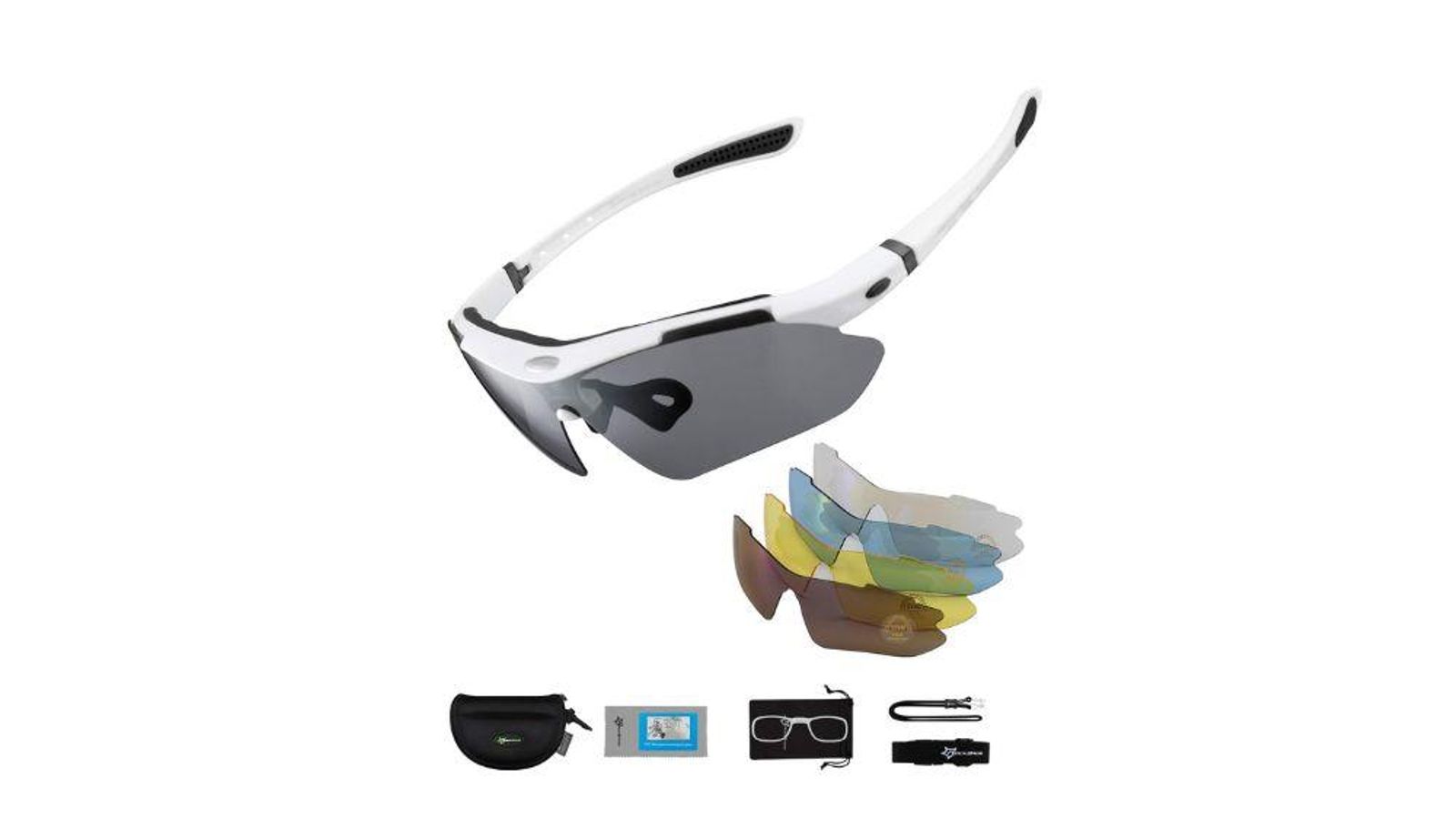 Gafas de sol polarizadas con 5 lentes intercambiables ROCKBROS Gafas de sol polarizadas con 5 lentes intercambiables ROCKBROS