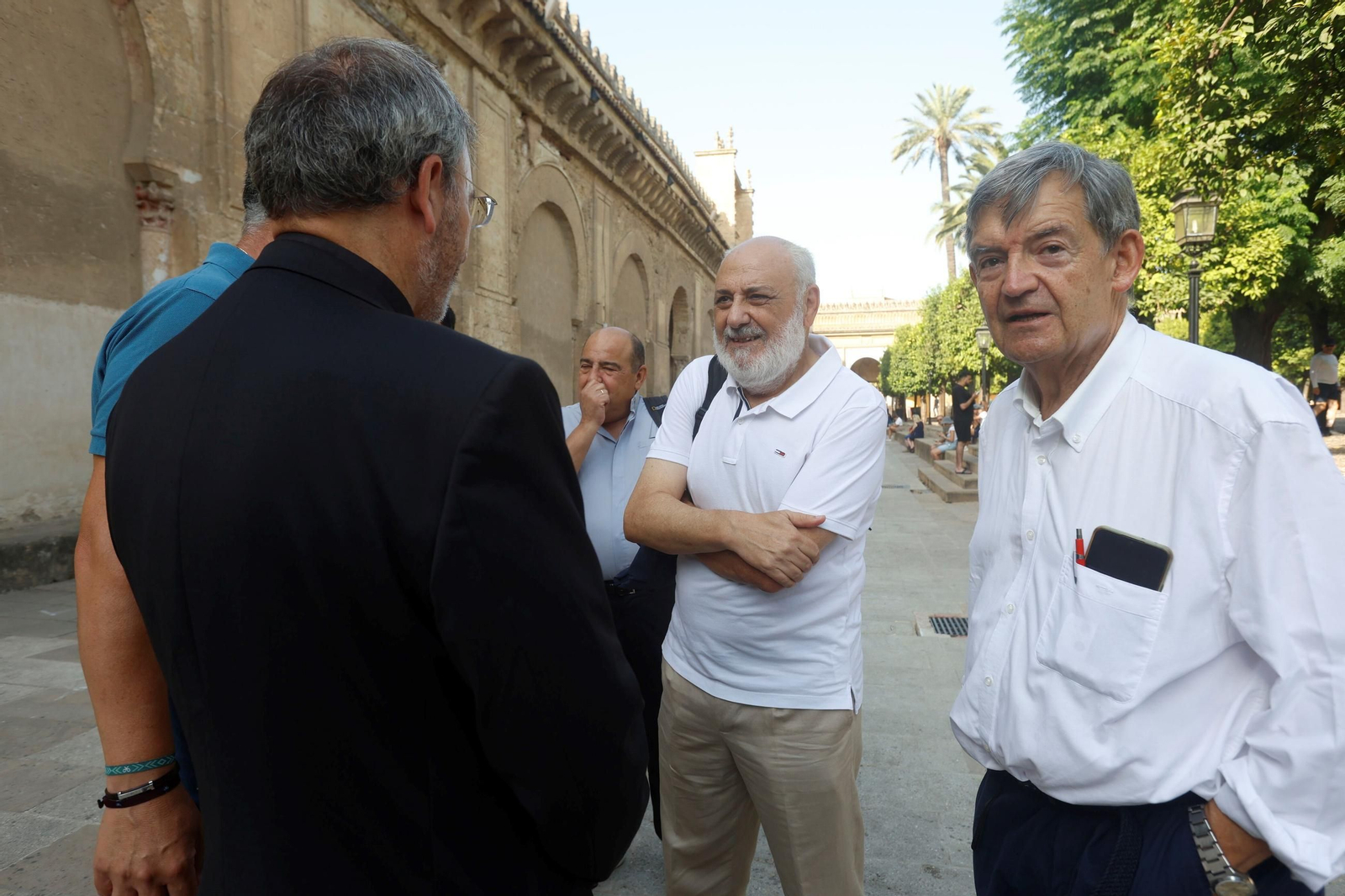 La visita del presidente de Icomos España a la Mezquita de Córdoba tras el incendio