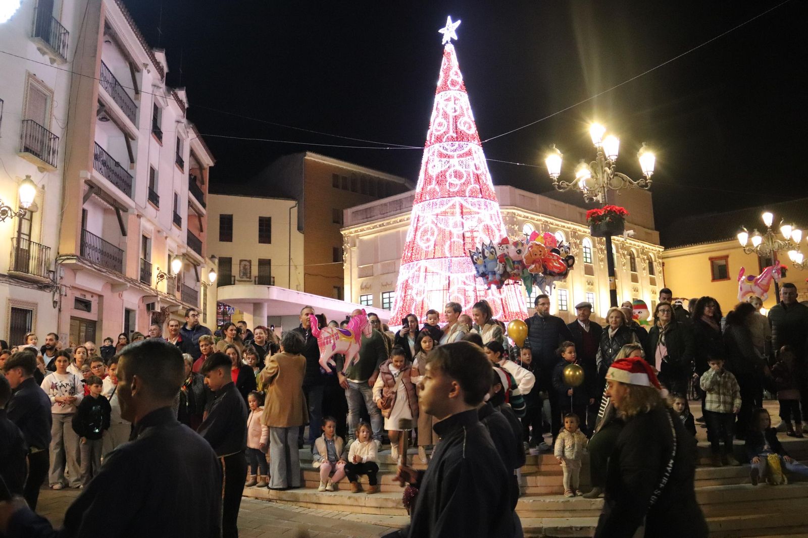 El encendido del alumbrado de Navidad en Montilla