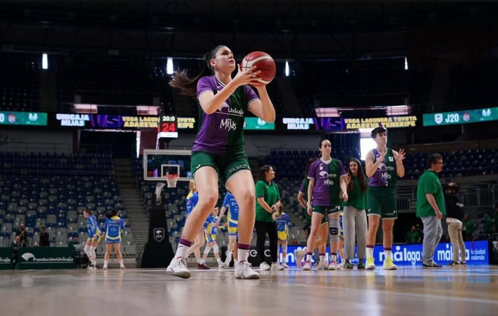 Elena Moreno, en el Unicaja Mijas-Adareva del Carpena.