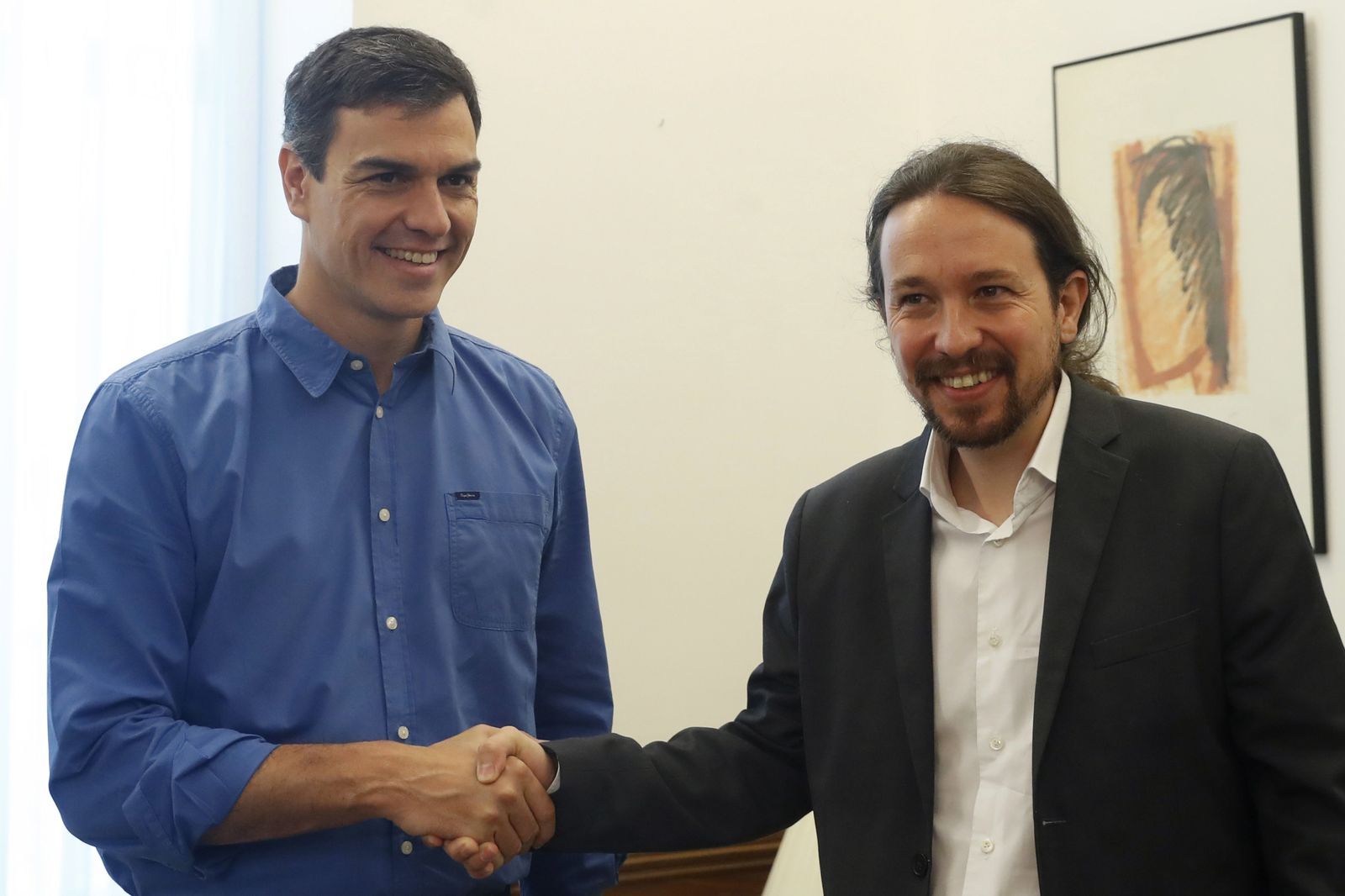 Encuentro entre Iglesias y Sánchez