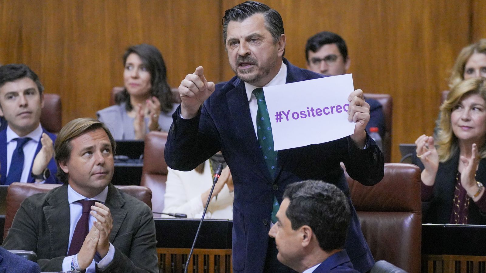 El portavoz del PP en el Parlamento andaluz, Toni Martín.
