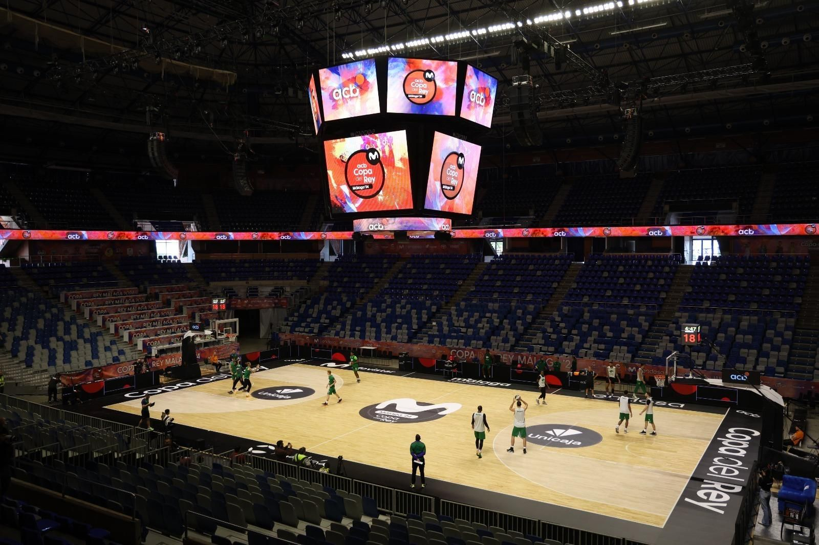 El Unicaja prueba el Carpena en modo Copa del Rey El Unicaja prueba el Carpena en modo Copa del Rey