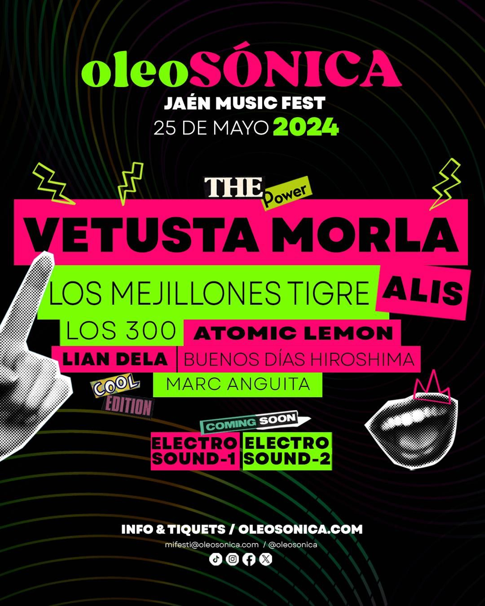 Cartel de la primera edición de Oleosónica en Jaén.