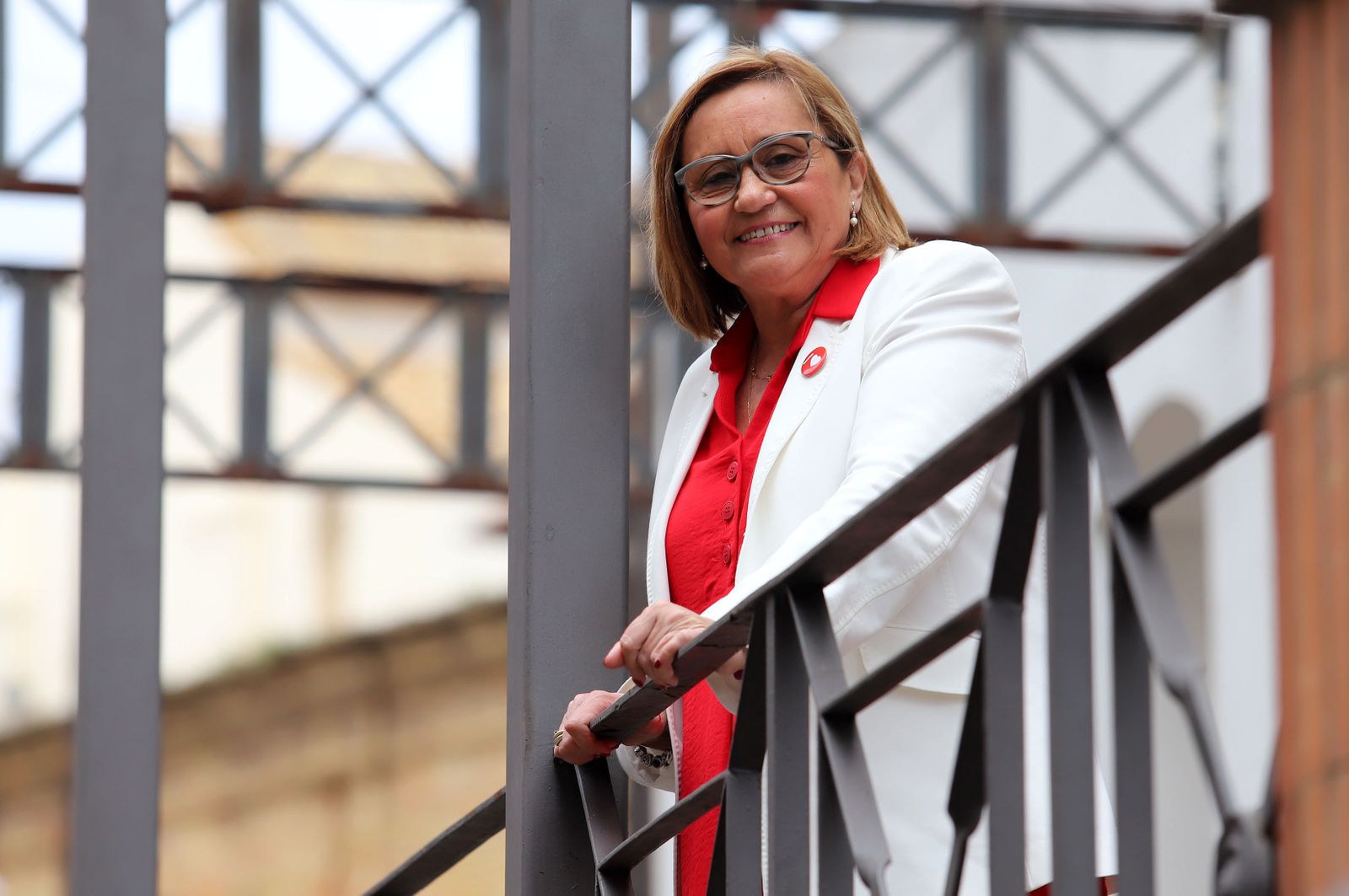 La diputada nacional por el PSOE, María Luisa Faneca, posa para una entrevista.