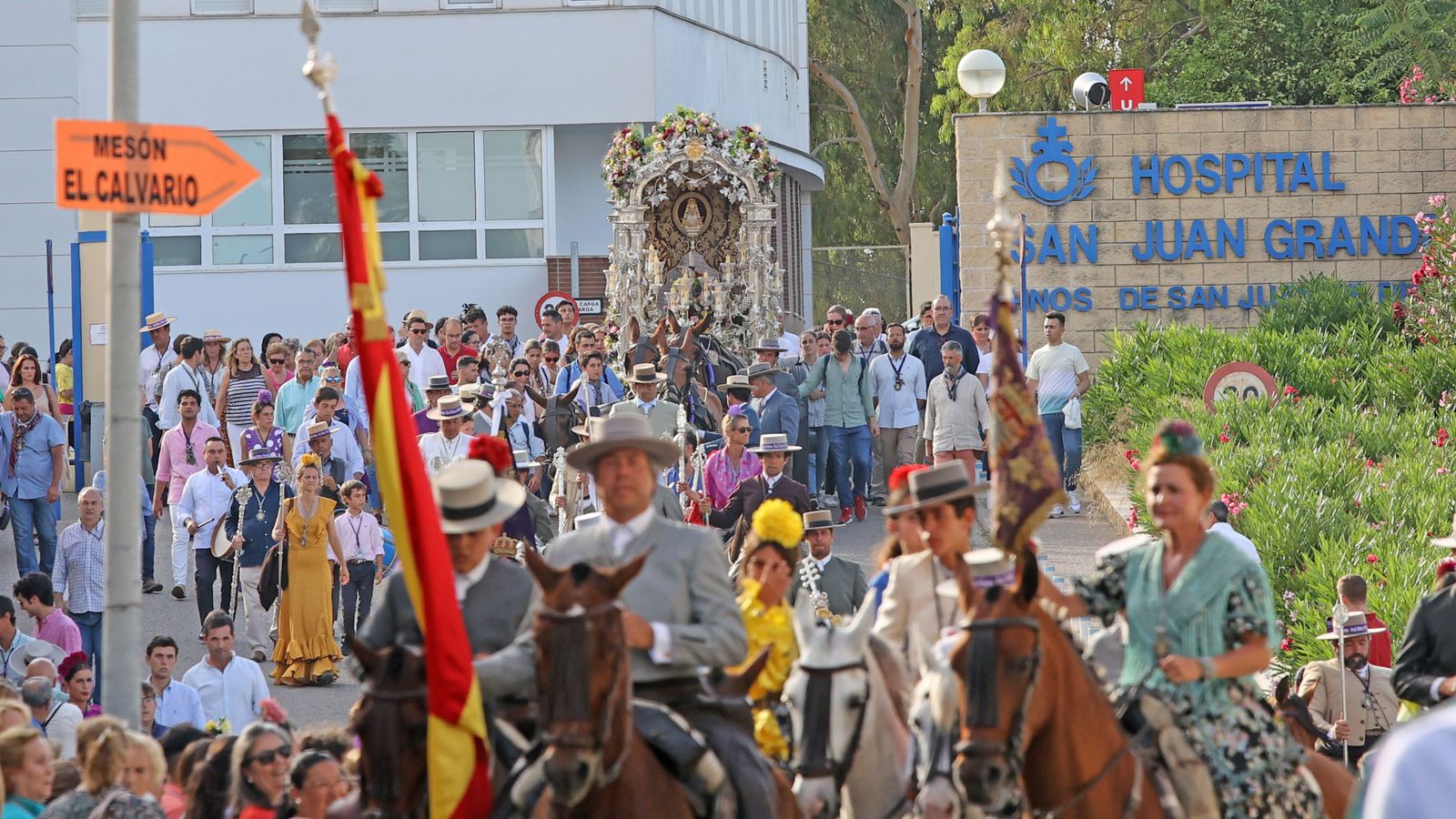 Llegada de la Hermandad del Rocío de Jerez a Santo Domingo
