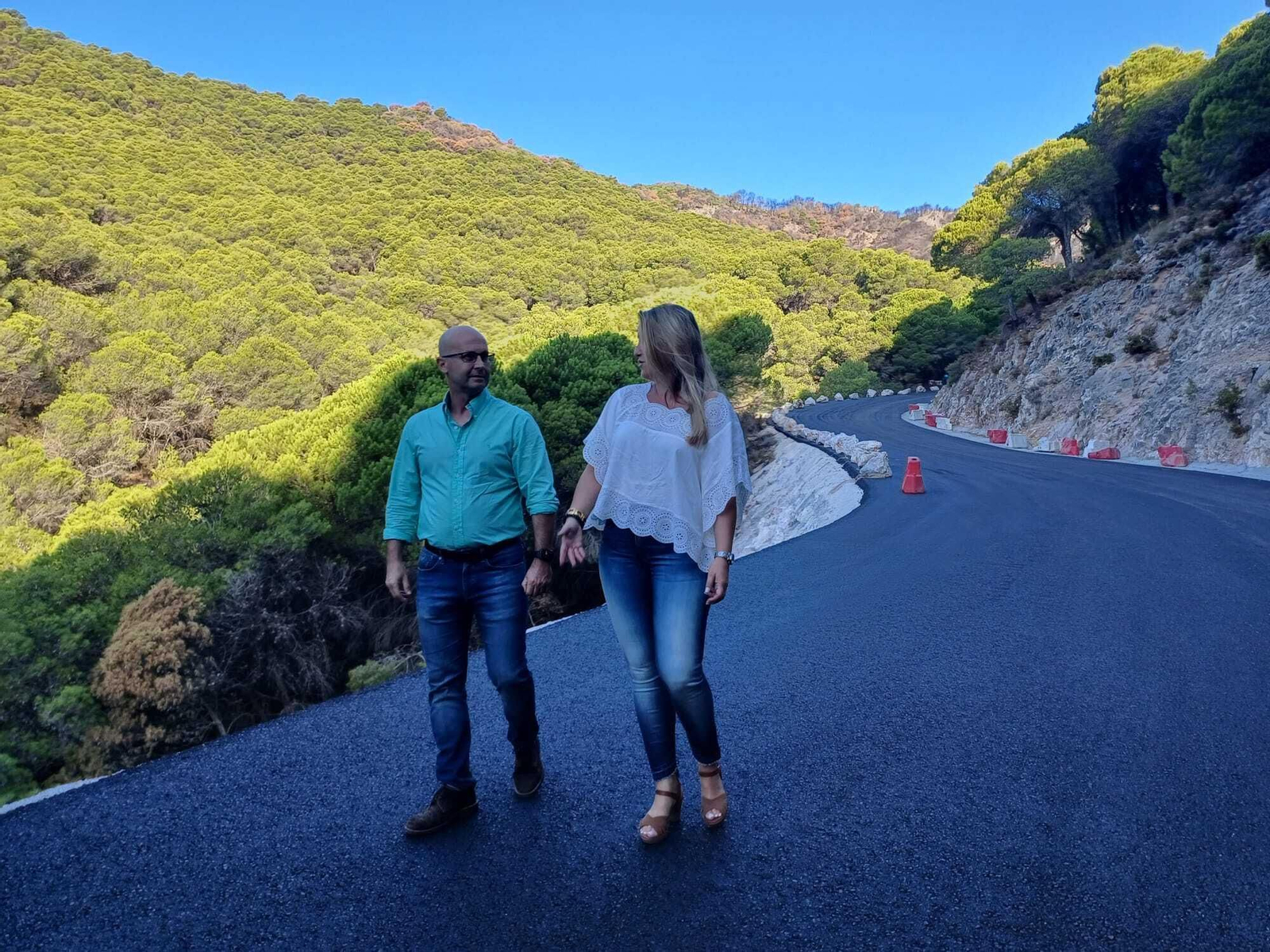 La visita institucional al fin de los trabajos.