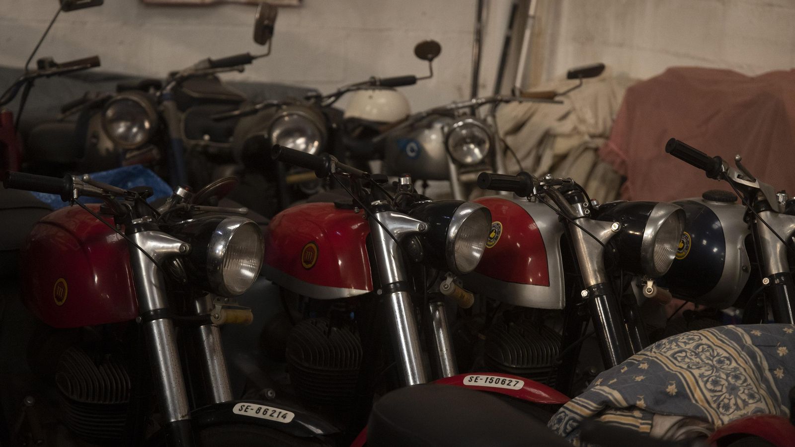 Motos clásicas restauradas por Alfonso Chaves.