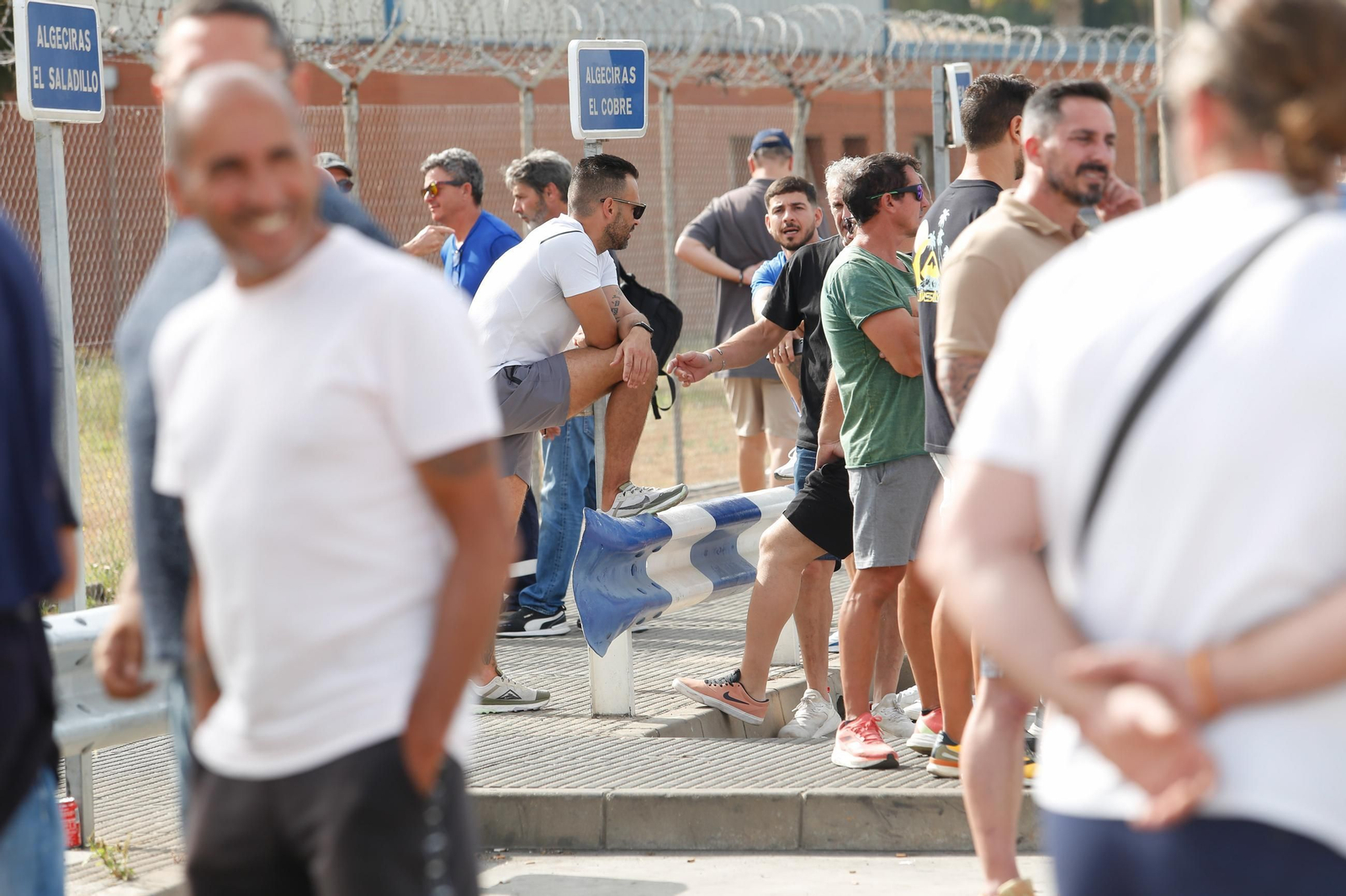 Las protestas por la huelga del metal este martes en el Campo de Gibraltar, en imágenes