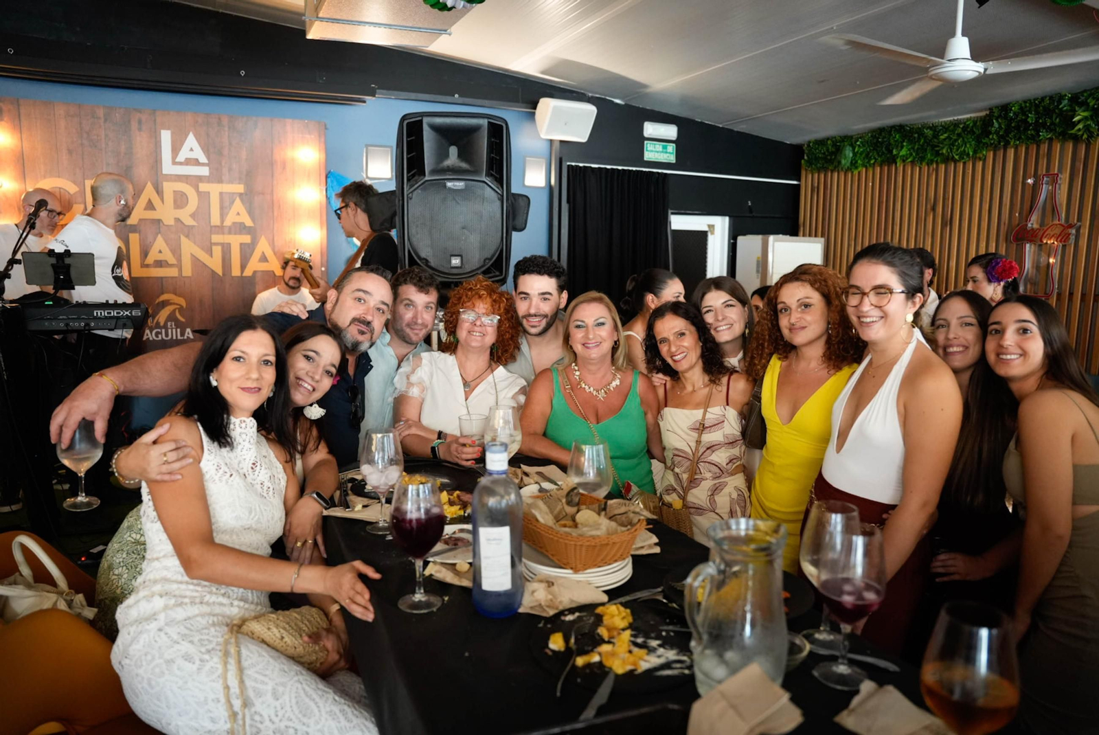 Disfrutando de la feria del mediodía en la jornada del jueves